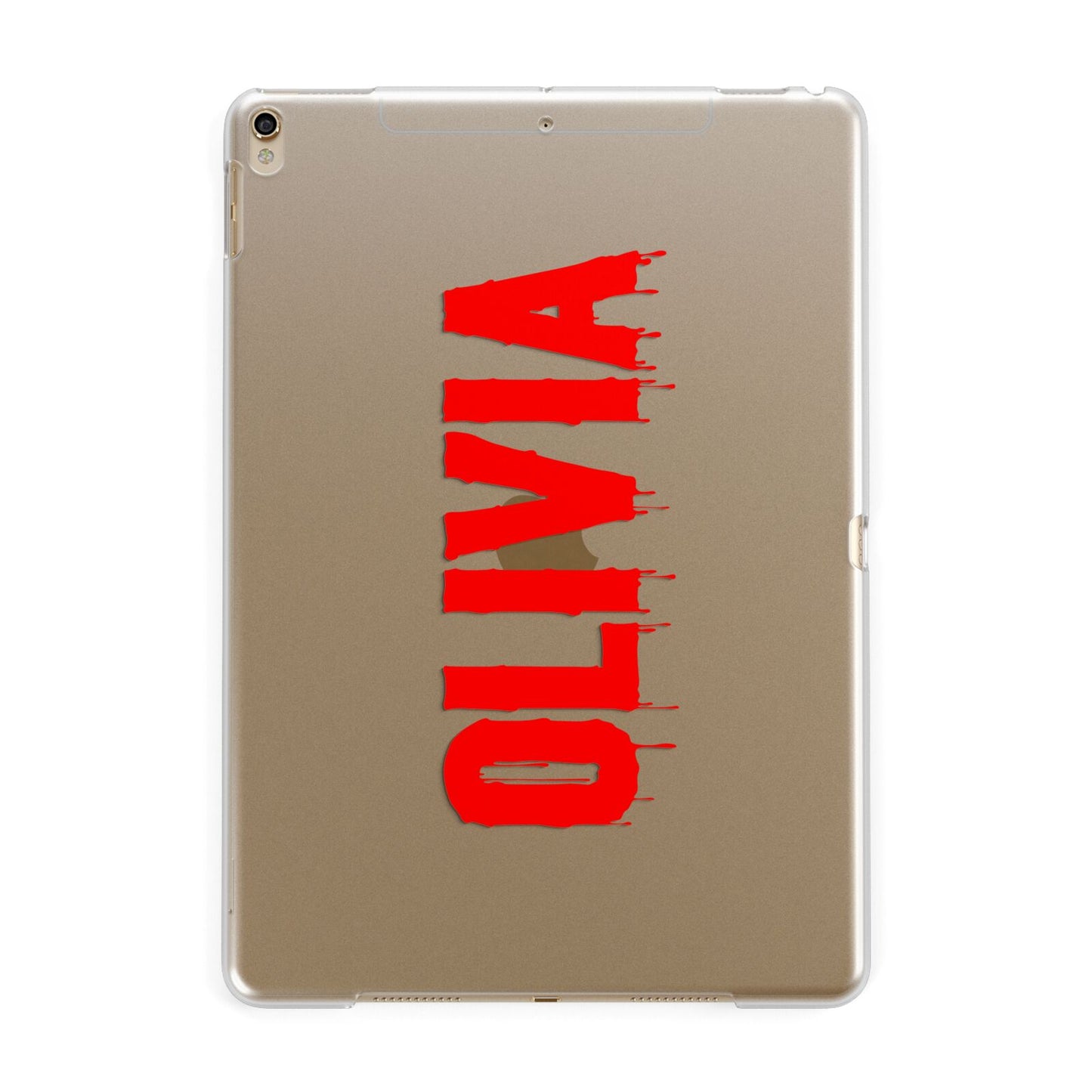 Customised Name Blood Apple iPad Gold Case