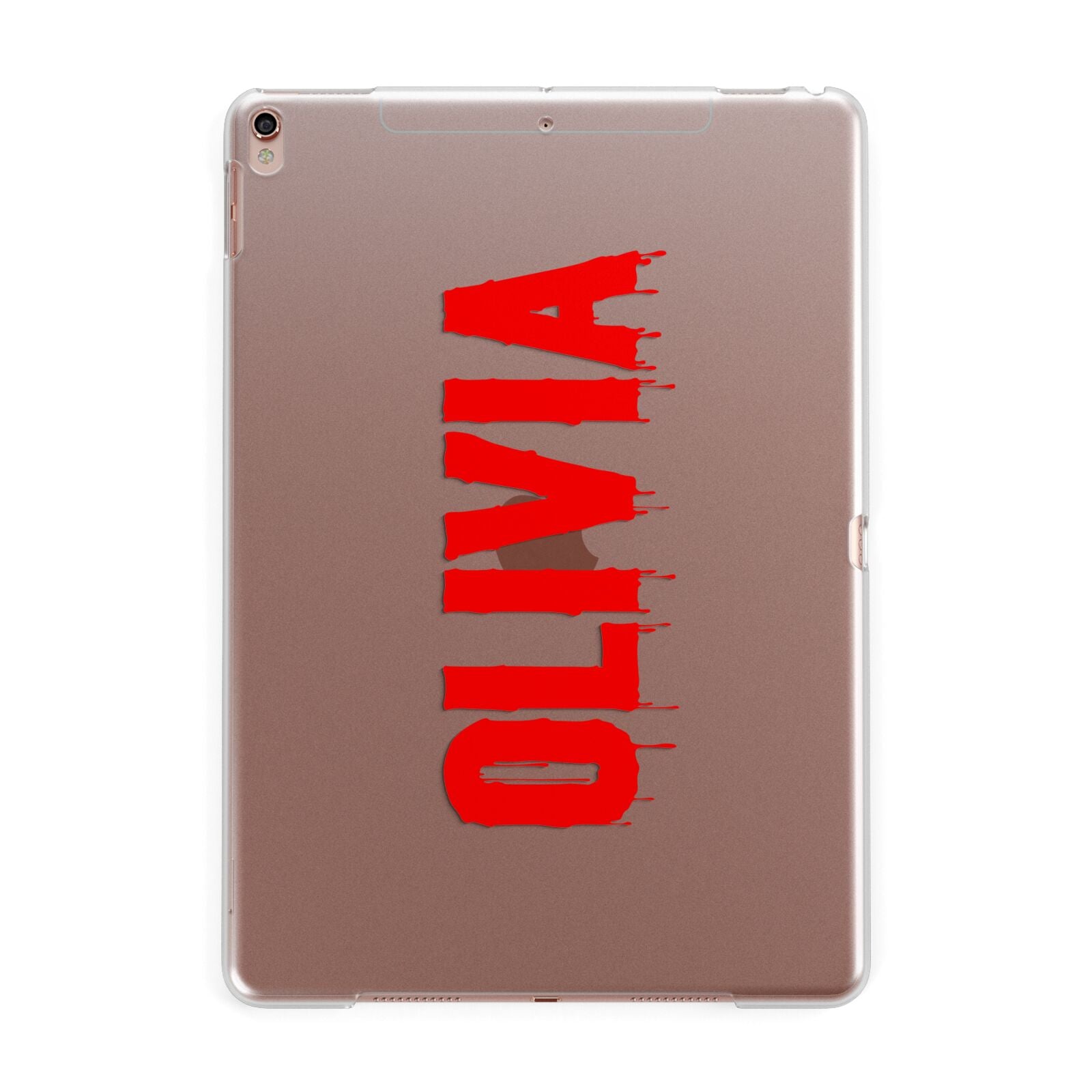 Customised Name Blood Apple iPad Rose Gold Case