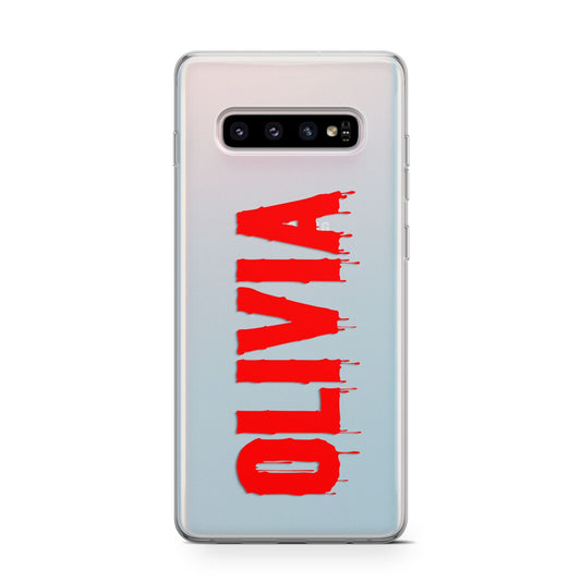 Customised Name Blood Protective Samsung Galaxy Case