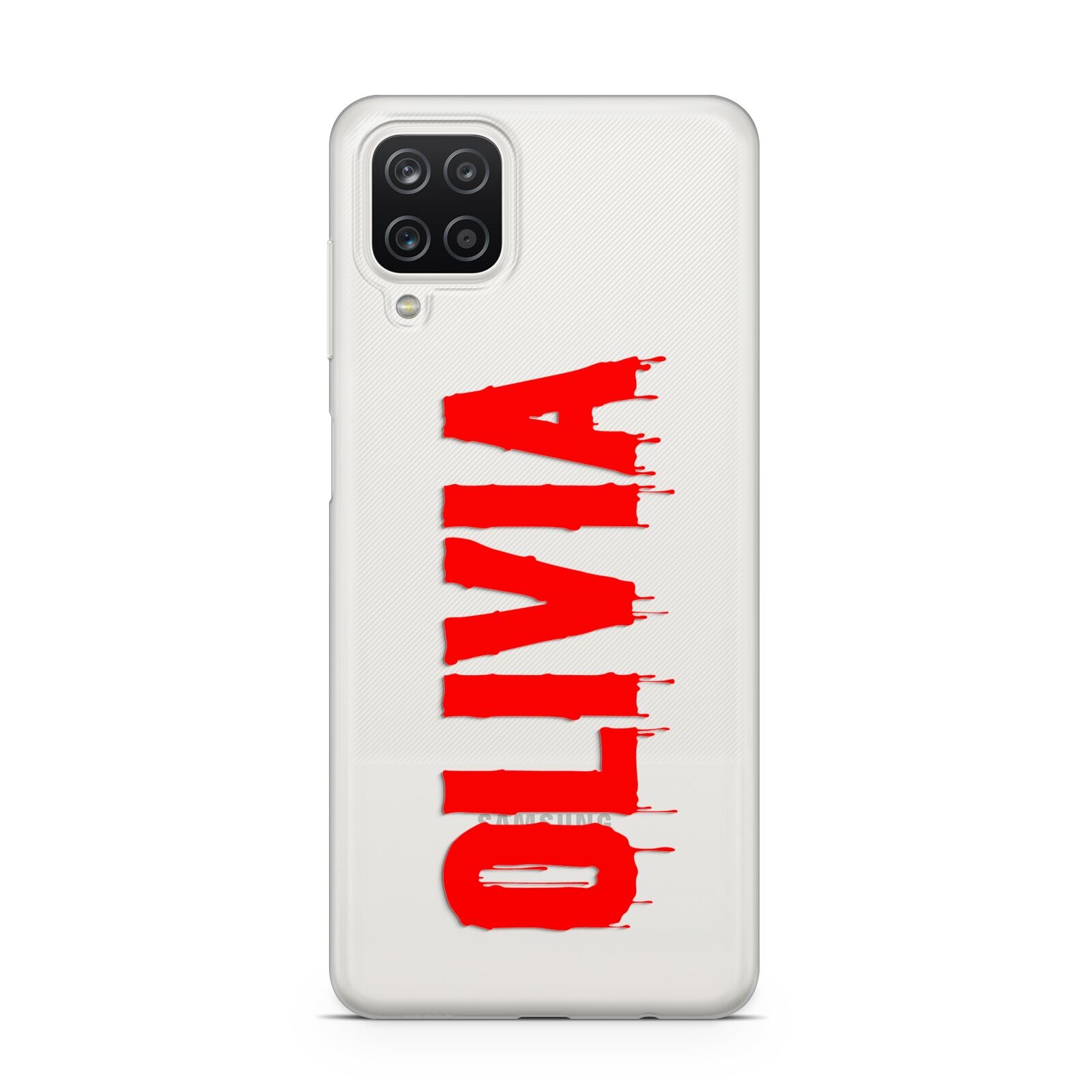 Customised Name Blood Samsung A12 Case