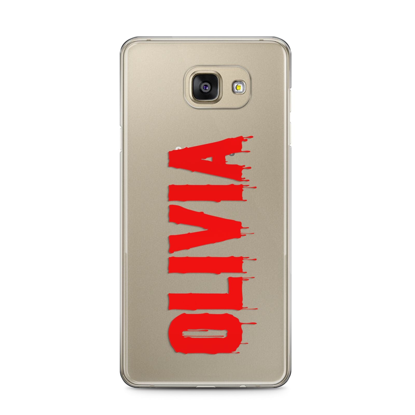 Customised Name Blood Samsung Galaxy A5 2016 Case on gold phone