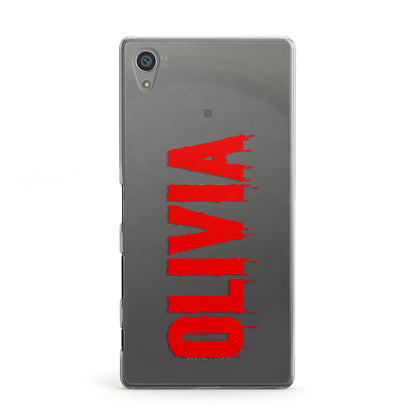 Customised Name Blood Sony Xperia Case