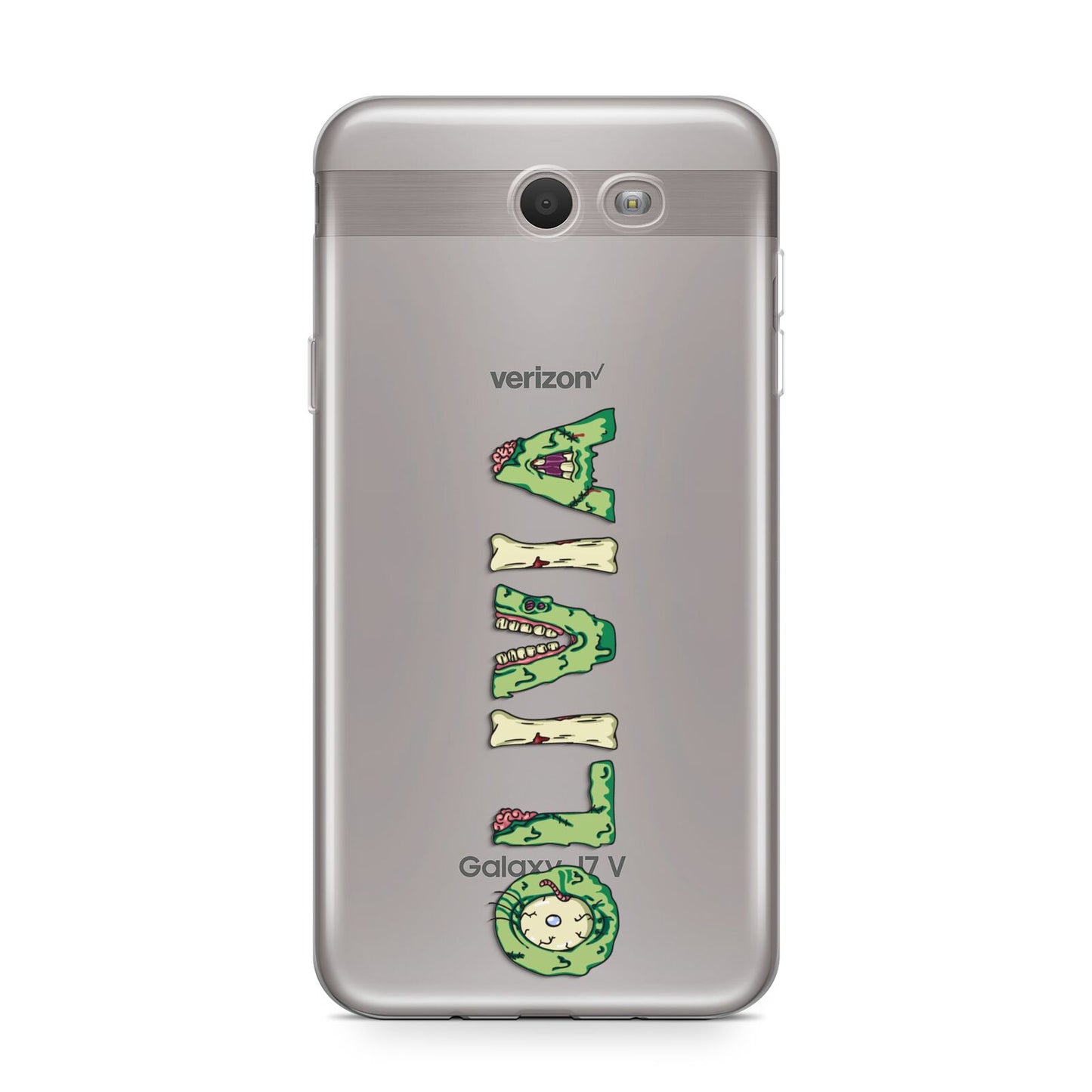 Customised Name Zombie Samsung Galaxy J7 2017 Case