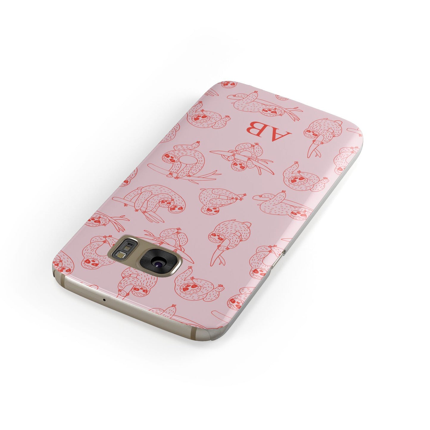 Customised Sloth Samsung Galaxy Case Front Close Up