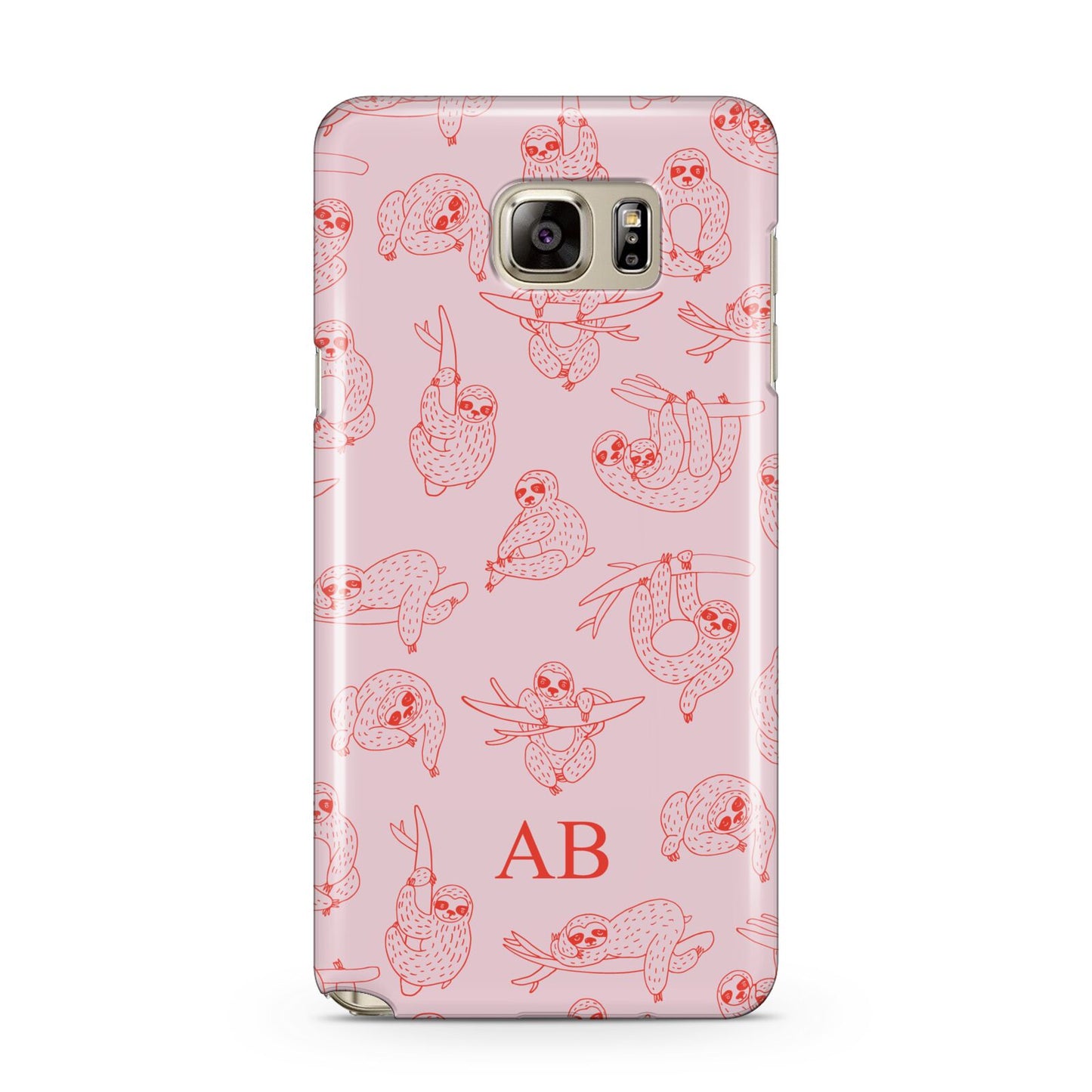 Customised Sloth Samsung Galaxy Note 5 Case