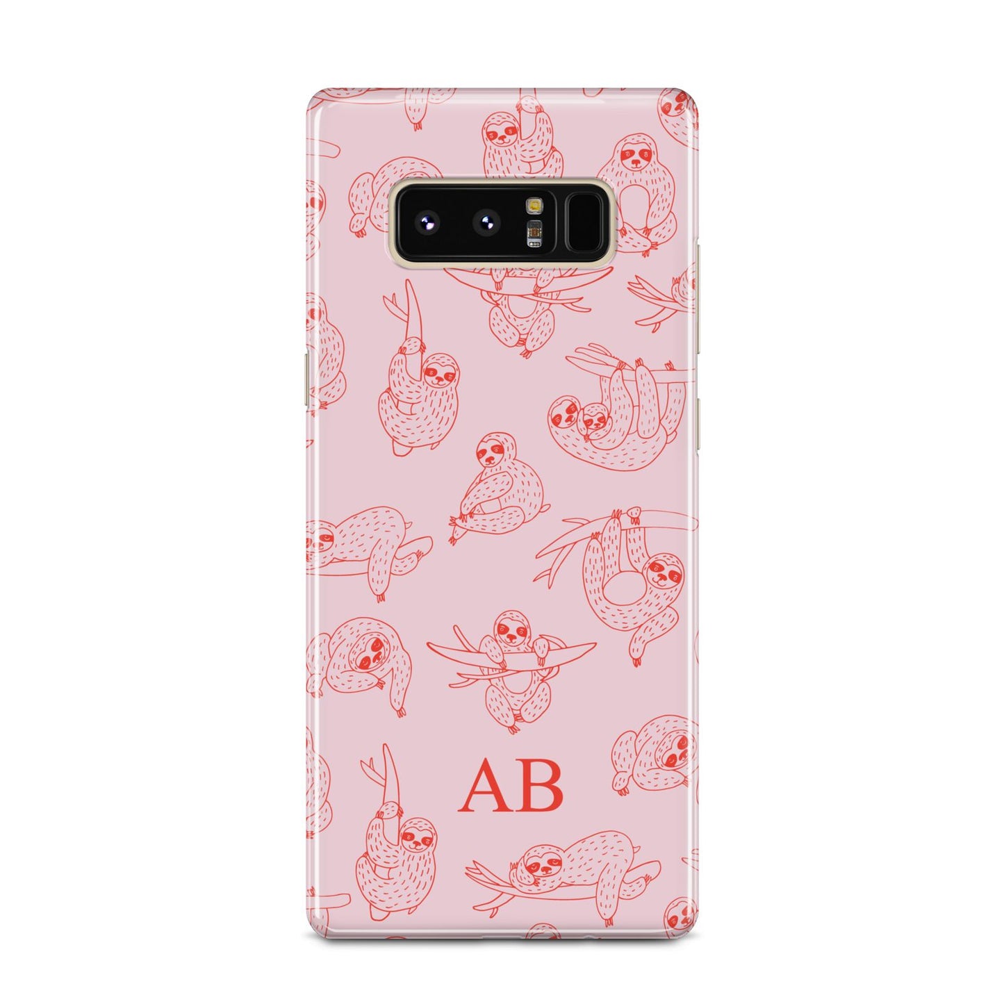 Customised Sloth Samsung Galaxy Note 8 Case