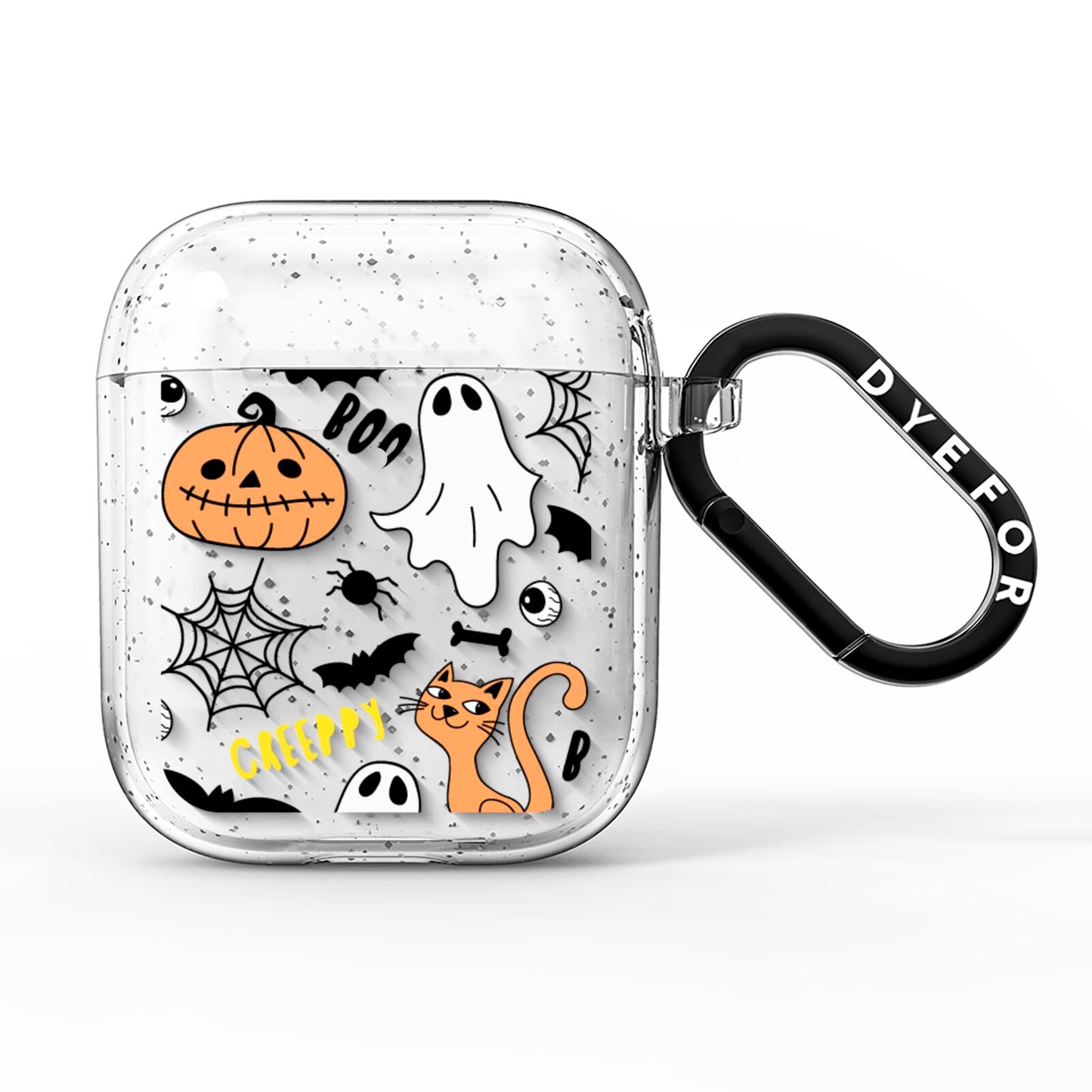 Cute Colourful Halloween AirPods Glitter Case