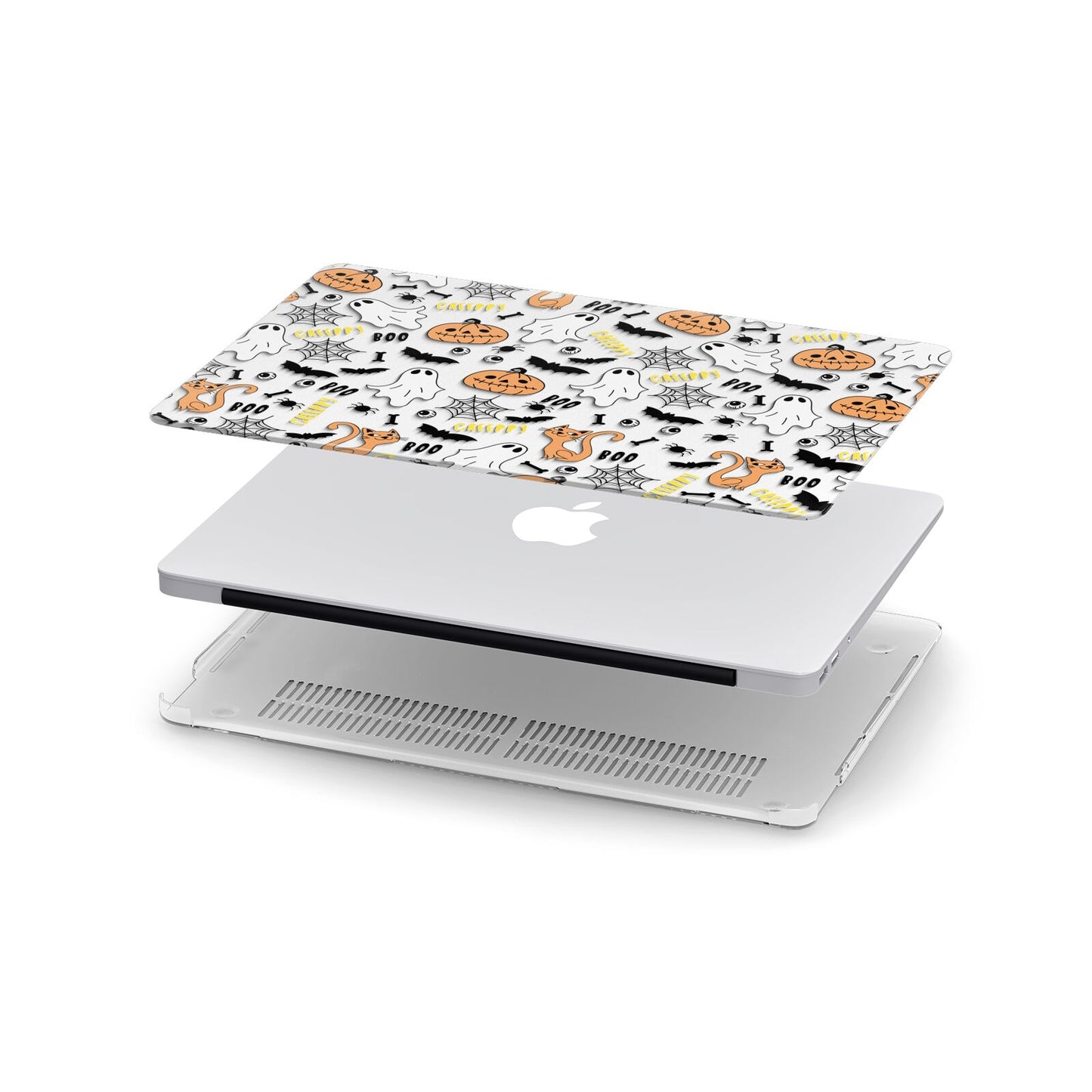 Cute Colourful Halloween Apple MacBook Case in Detail