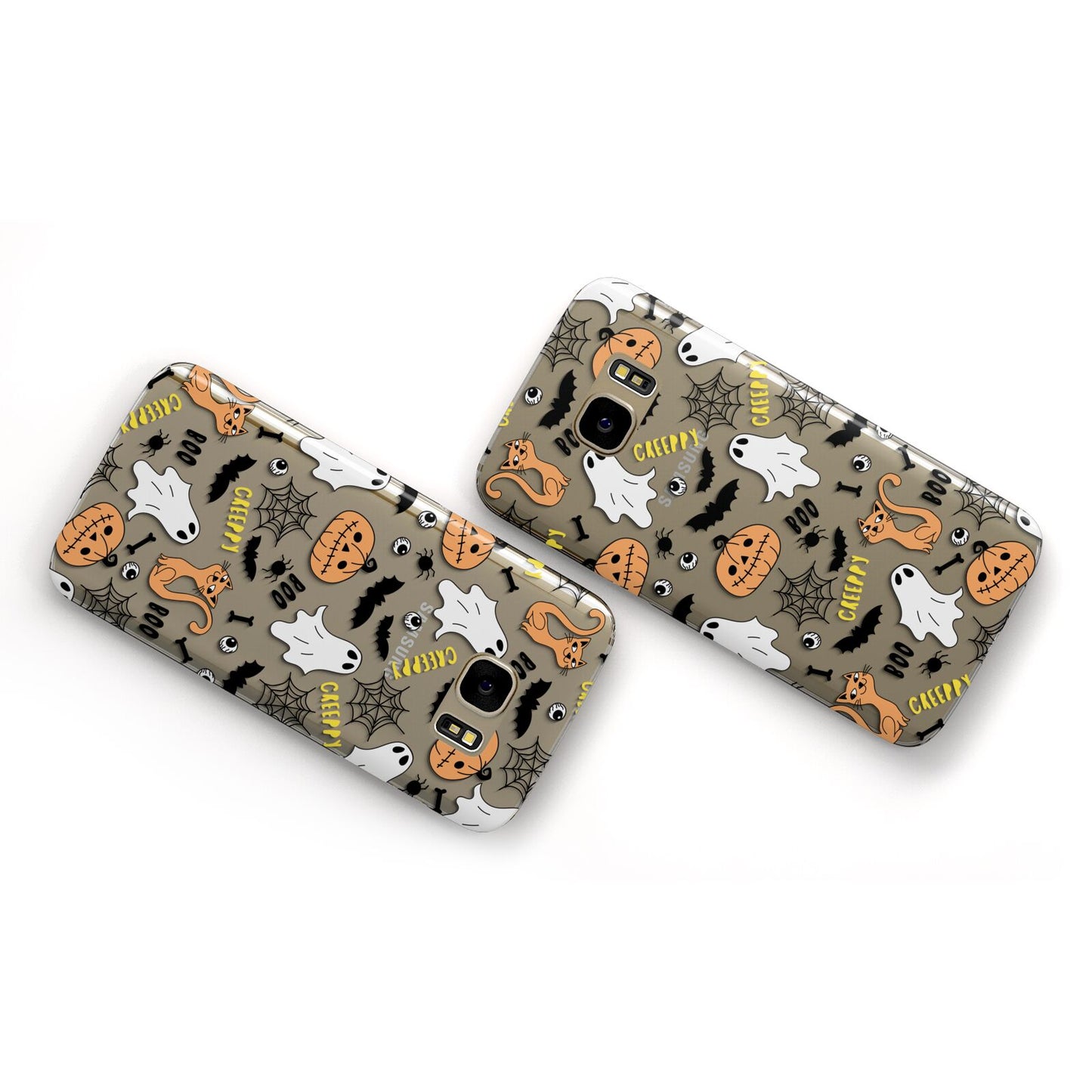 Cute Colourful Halloween Samsung Galaxy Case Flat Overview