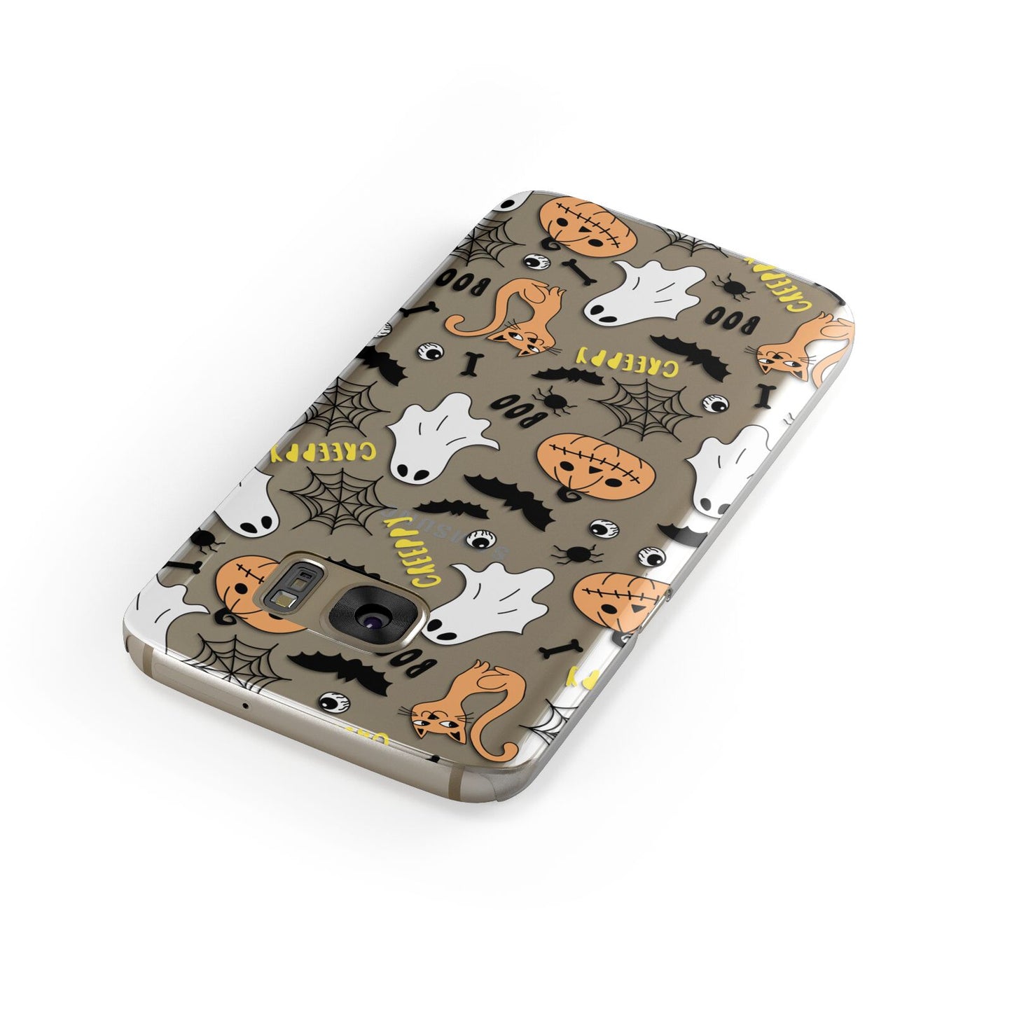 Cute Colourful Halloween Samsung Galaxy Case Front Close Up