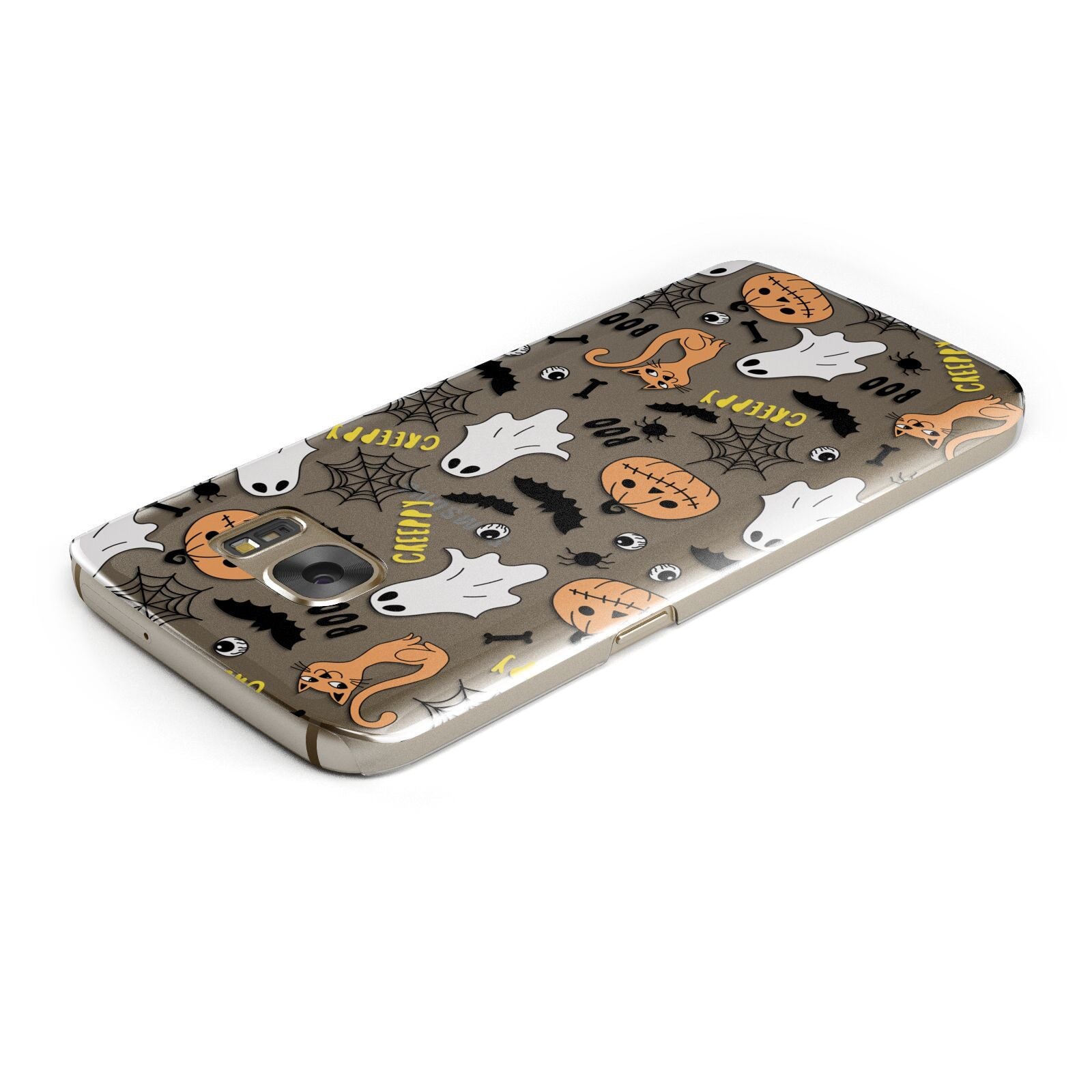 Cute Colourful Halloween Samsung Galaxy Case Top Cutout