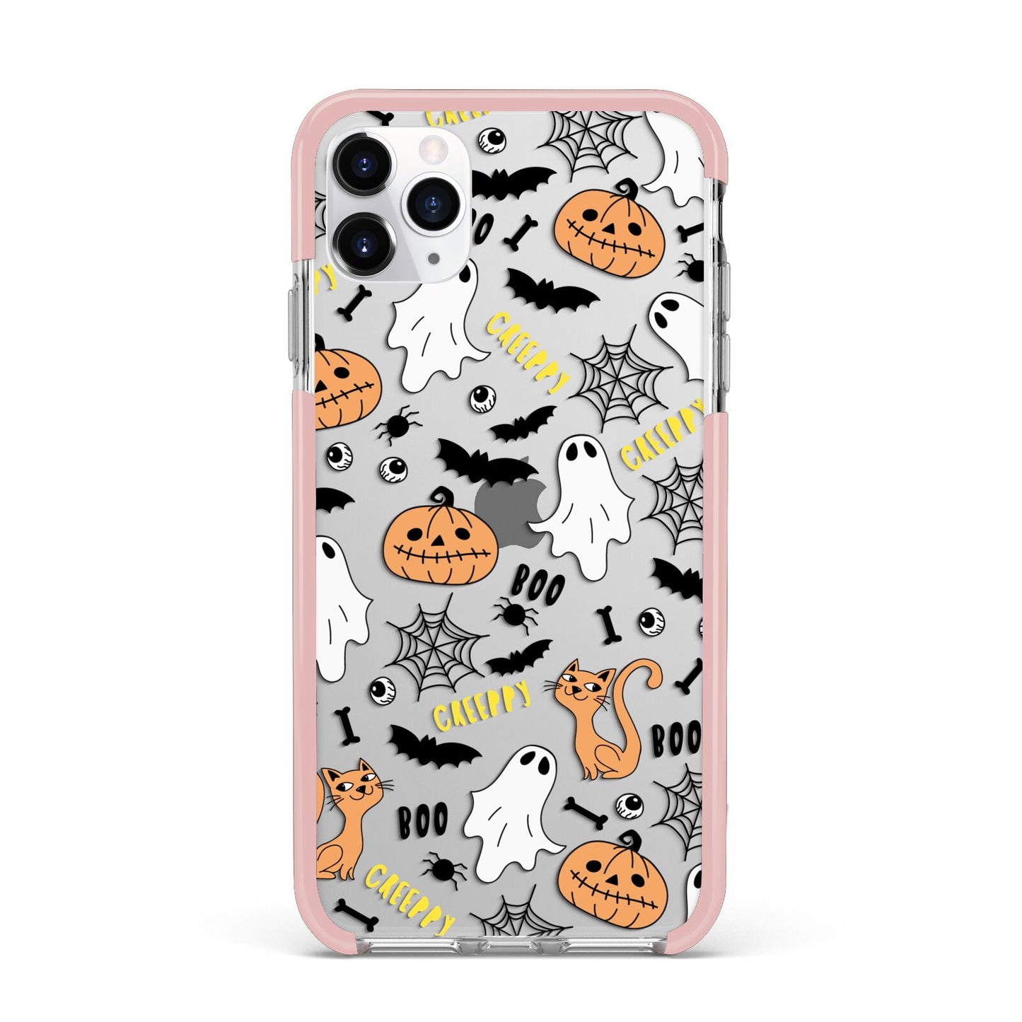 Cute Colourful Halloween iPhone 11 Pro Max Impact Pink Edge Case