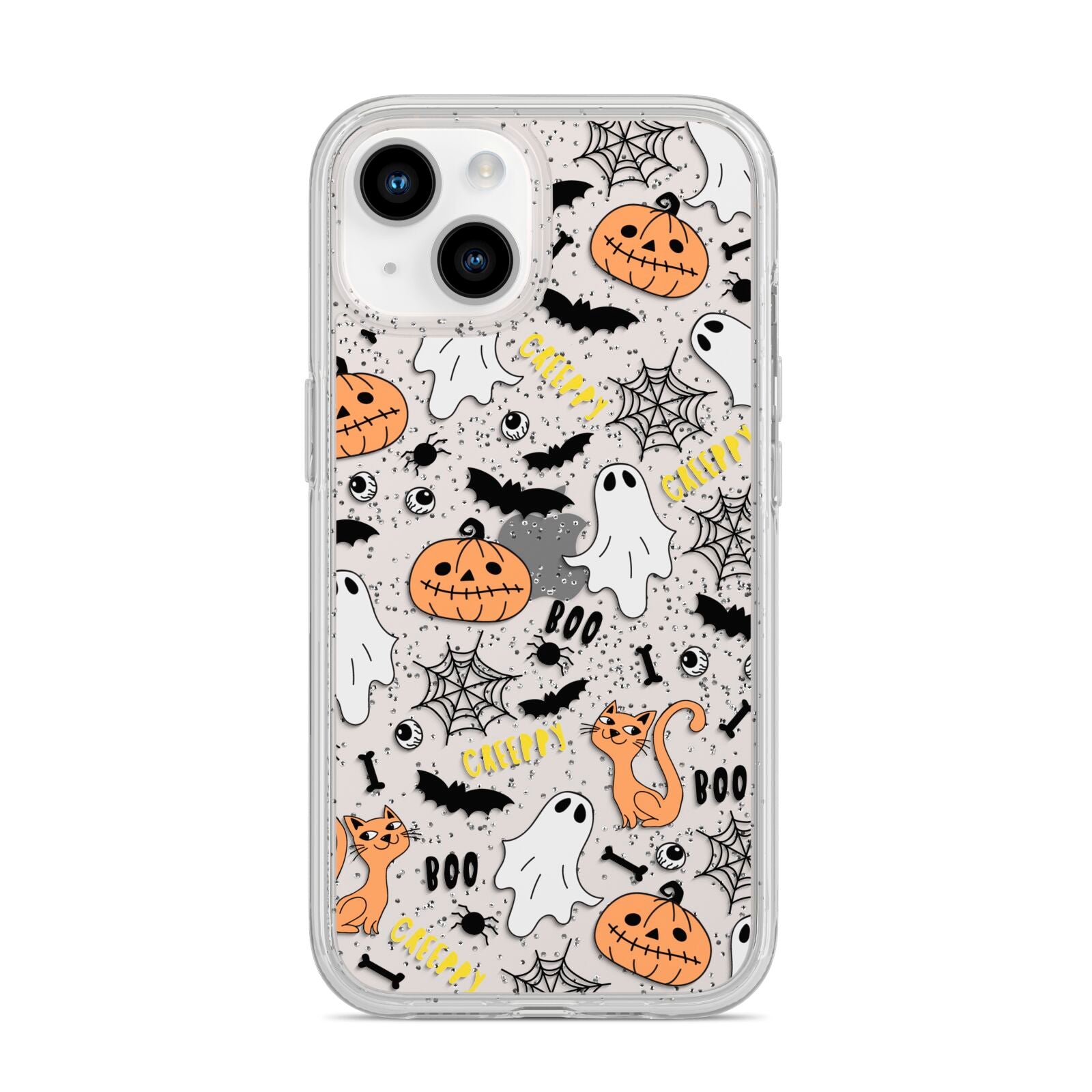 Cute Colourful Halloween iPhone 14 Glitter Tough Case Starlight