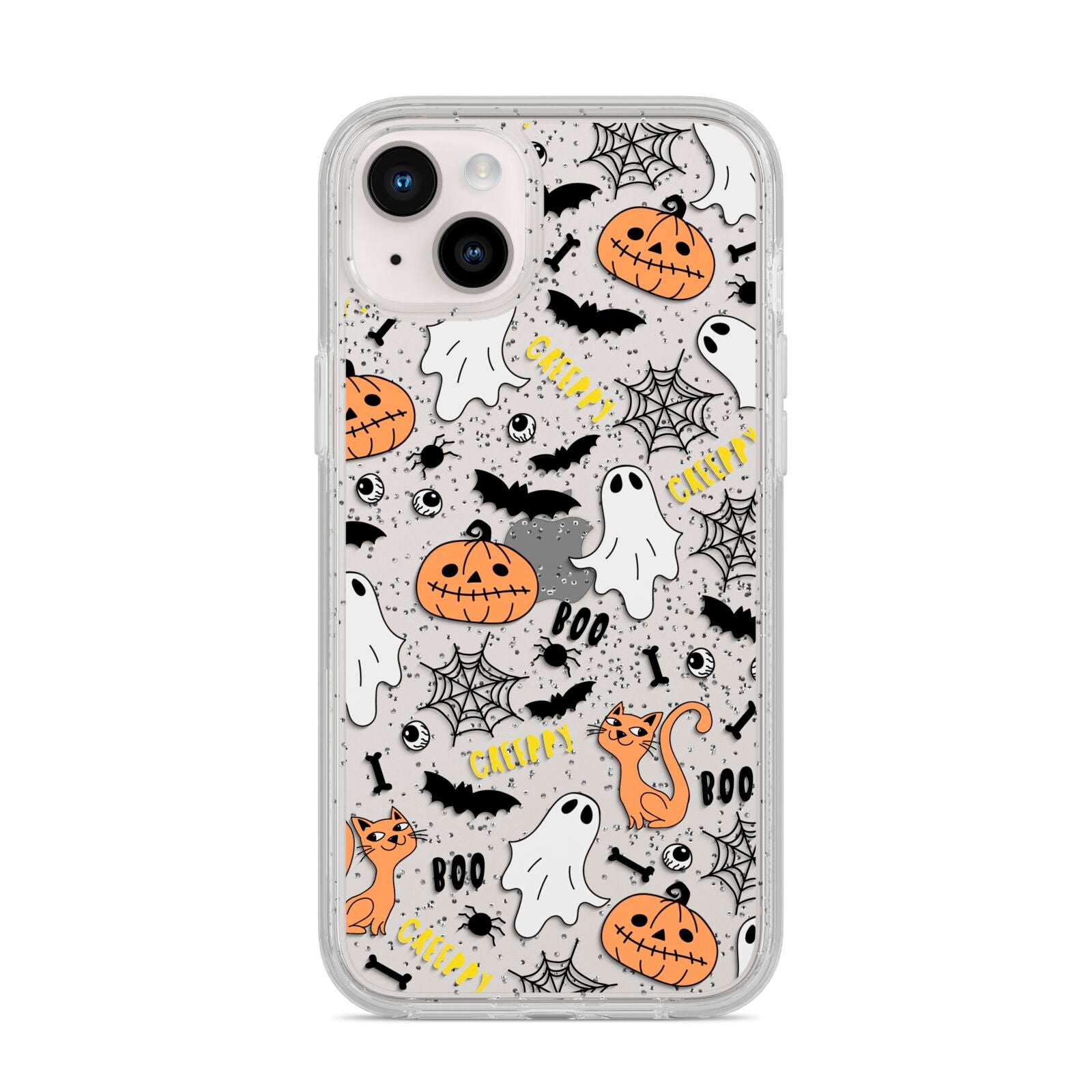 Cute Colourful Halloween iPhone 14 Plus Glitter Tough Case Starlight