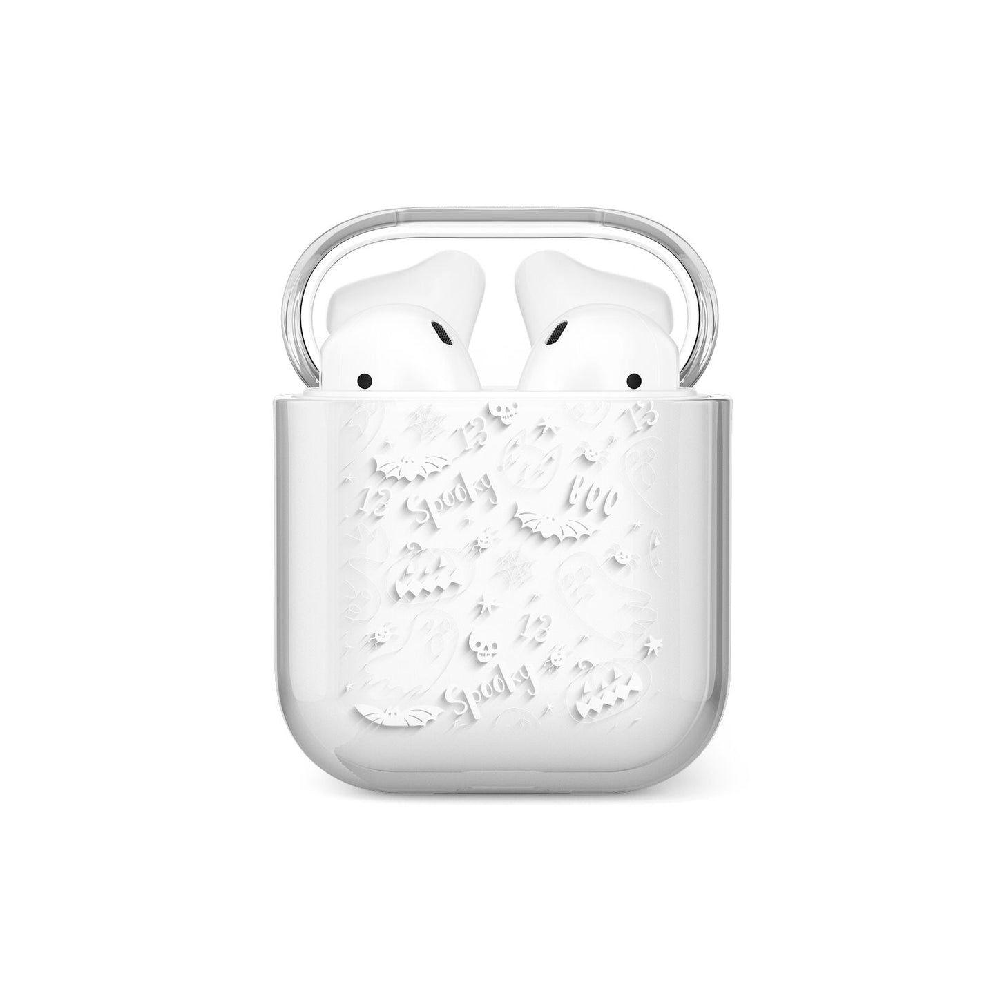 Cute Grey Halloween AirPods Case