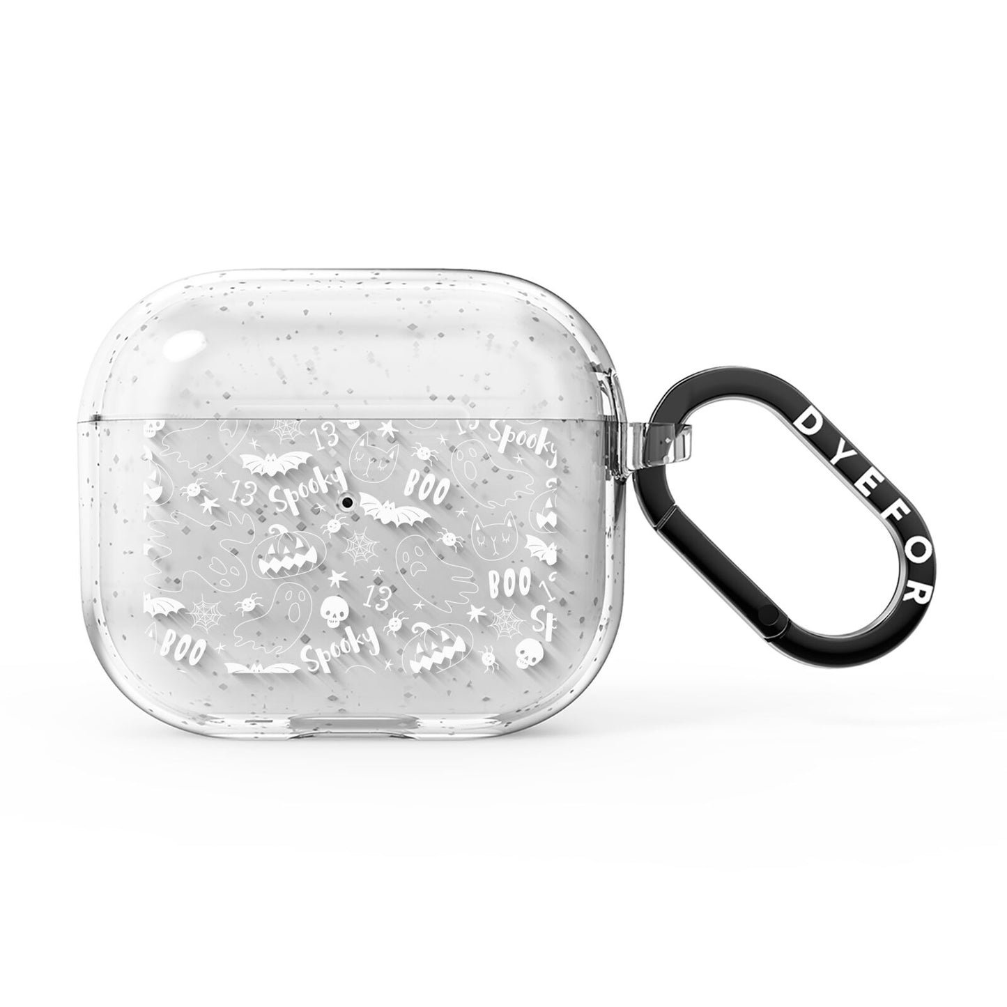 Cute Grey Halloween AirPods Glitter Case 3rd Gen