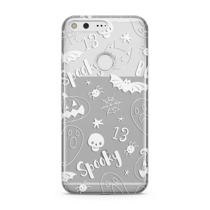 Cute Grey Halloween Google Pixel Case