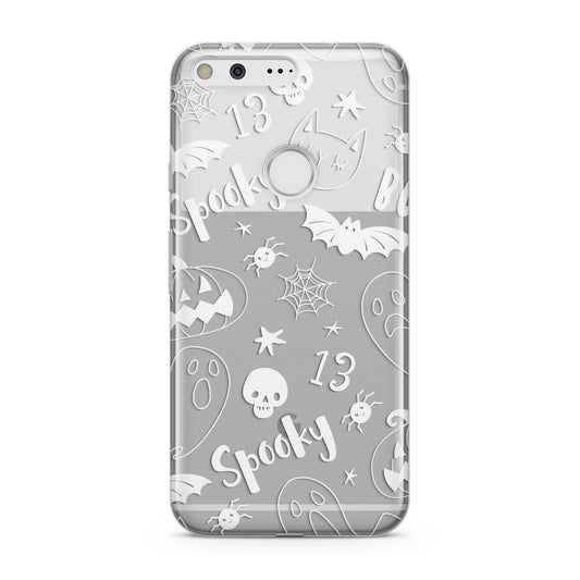 Cute Grey Halloween Google Pixel Case