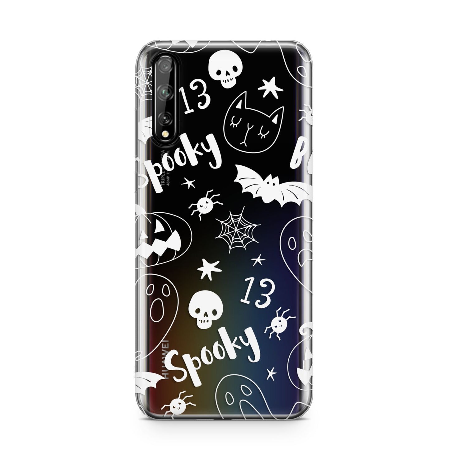 Cute Grey Halloween Huawei Enjoy 10s Phone Case