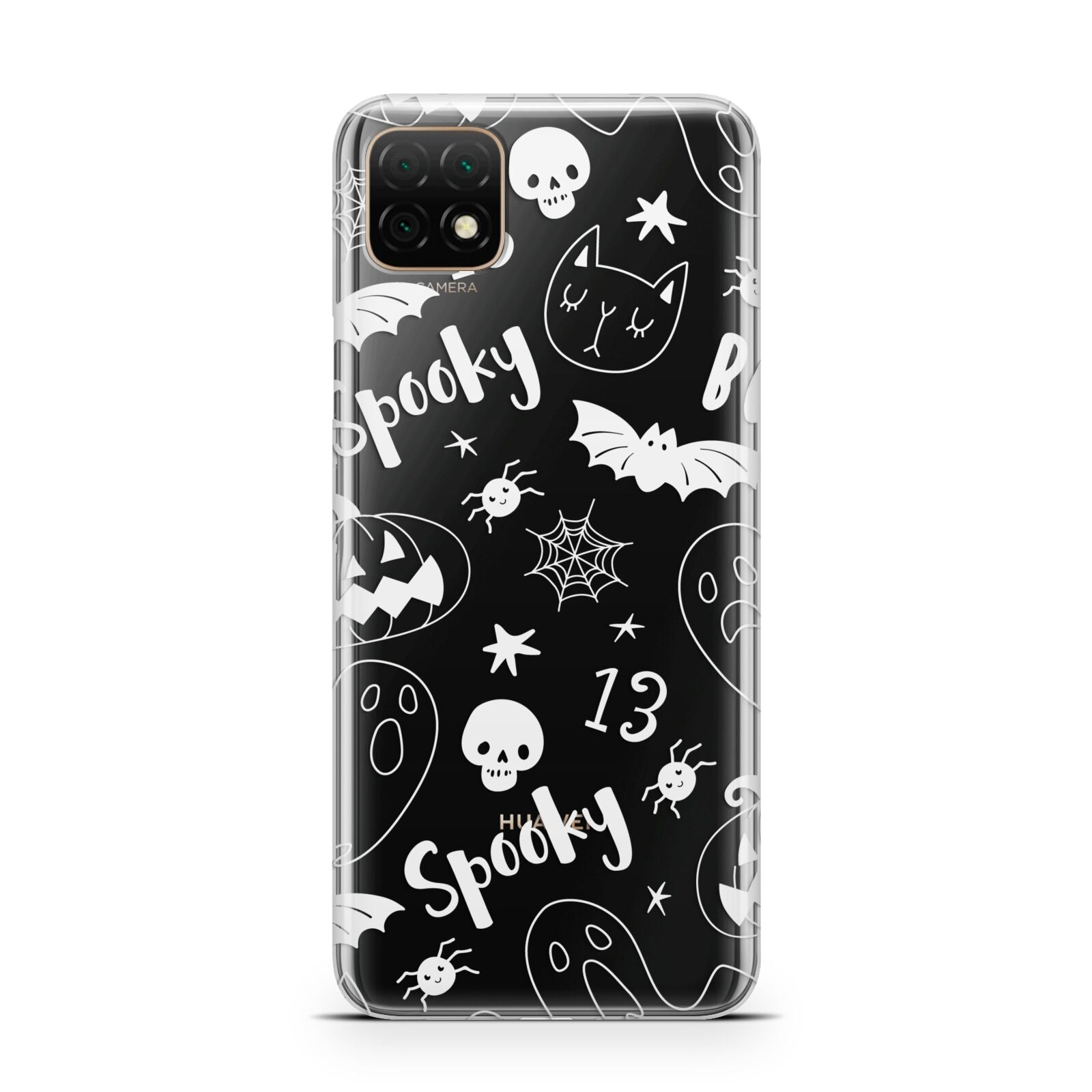 Cute Grey Halloween Huawei Enjoy 20 Phone Case