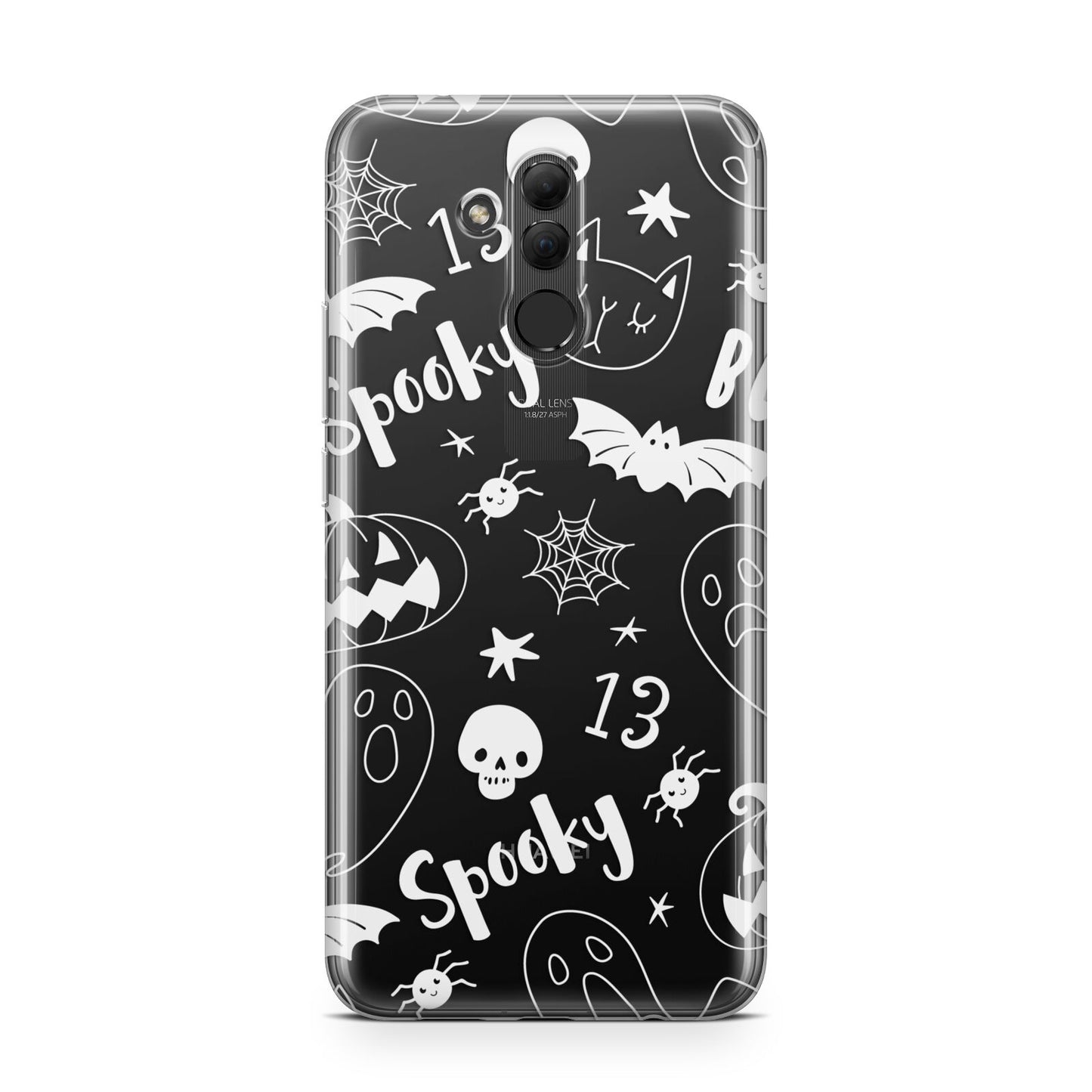 Cute Grey Halloween Huawei Mate 20 Lite