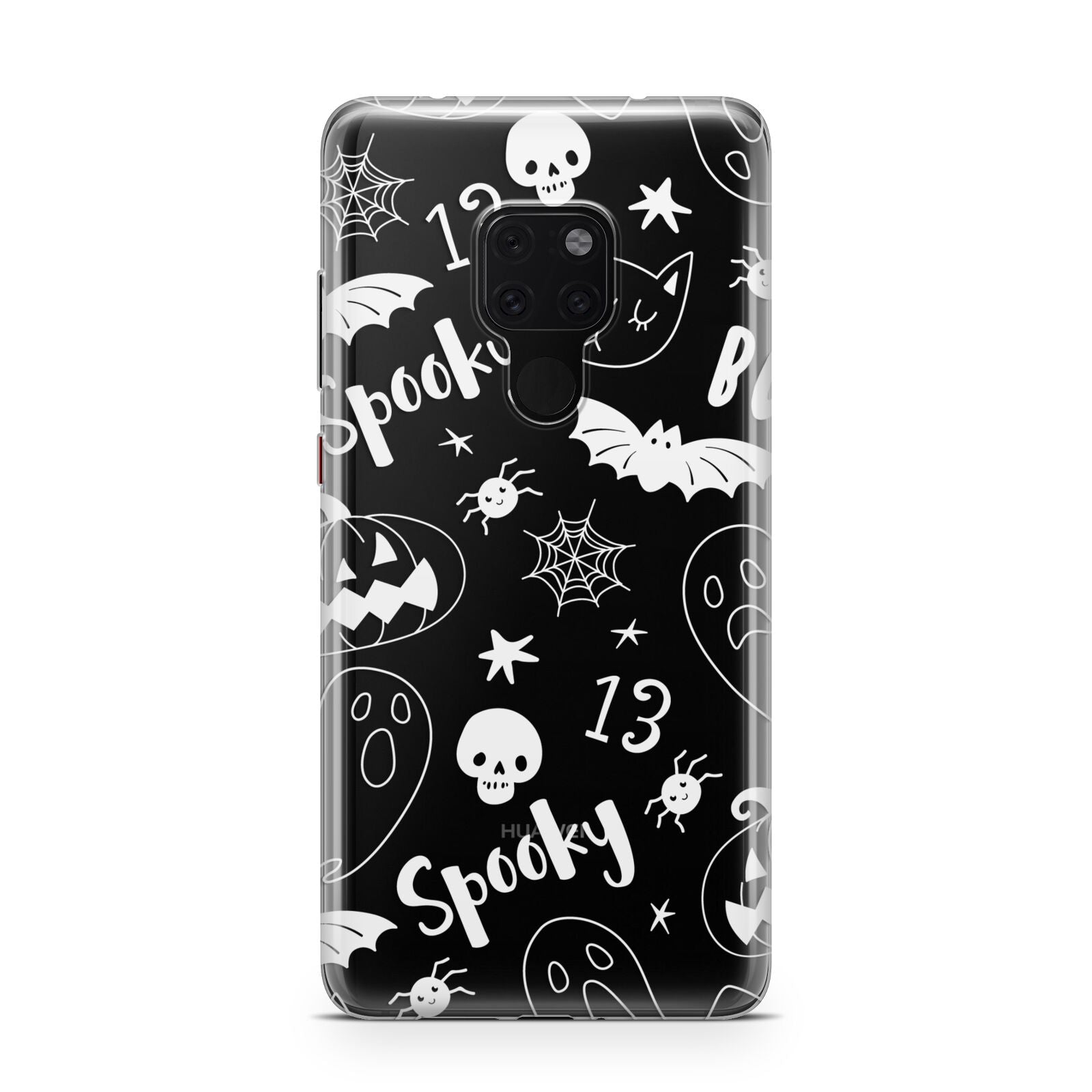 Cute Grey Halloween Huawei Mate 20 Phone Case