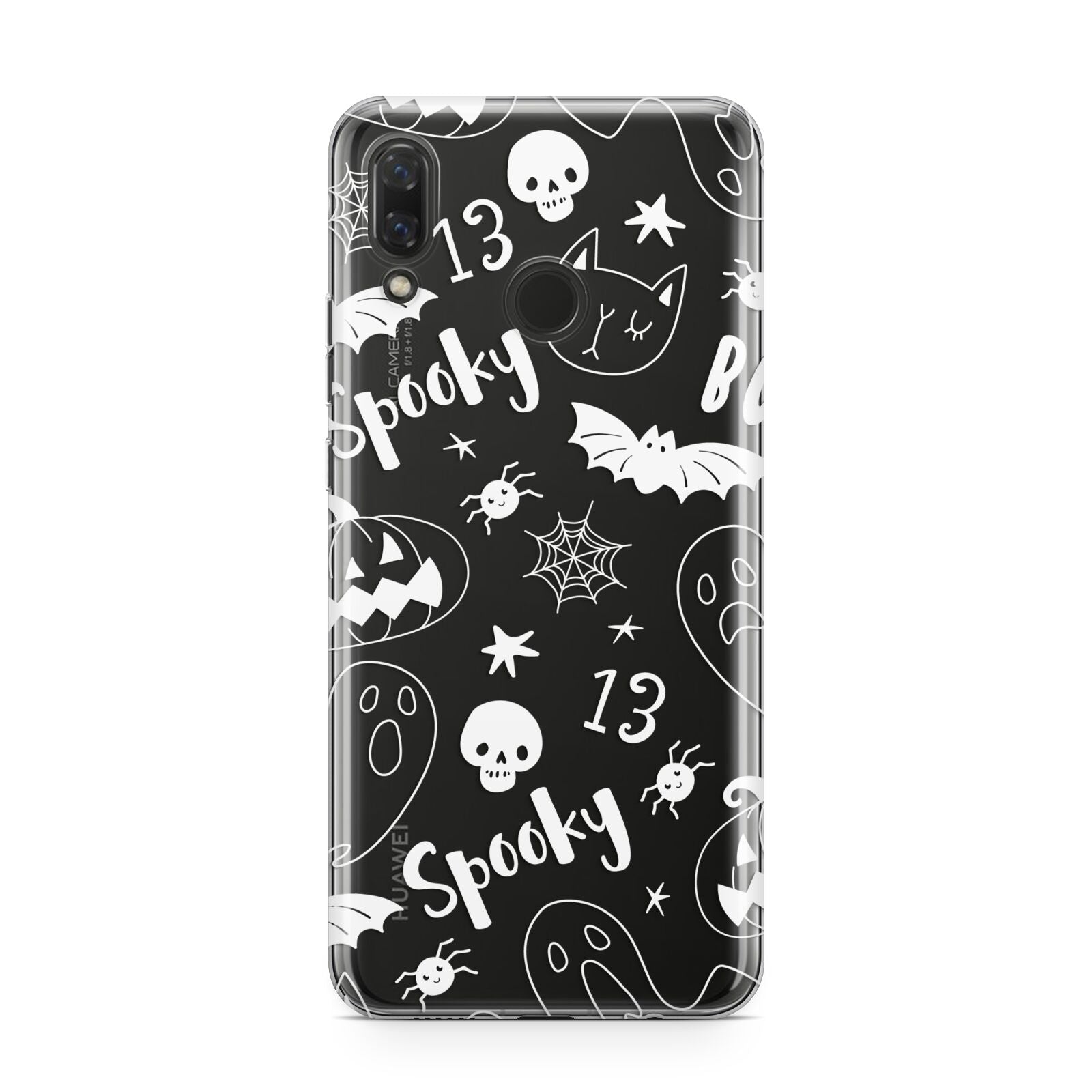 Cute Grey Halloween Huawei Nova 3 Phone Case