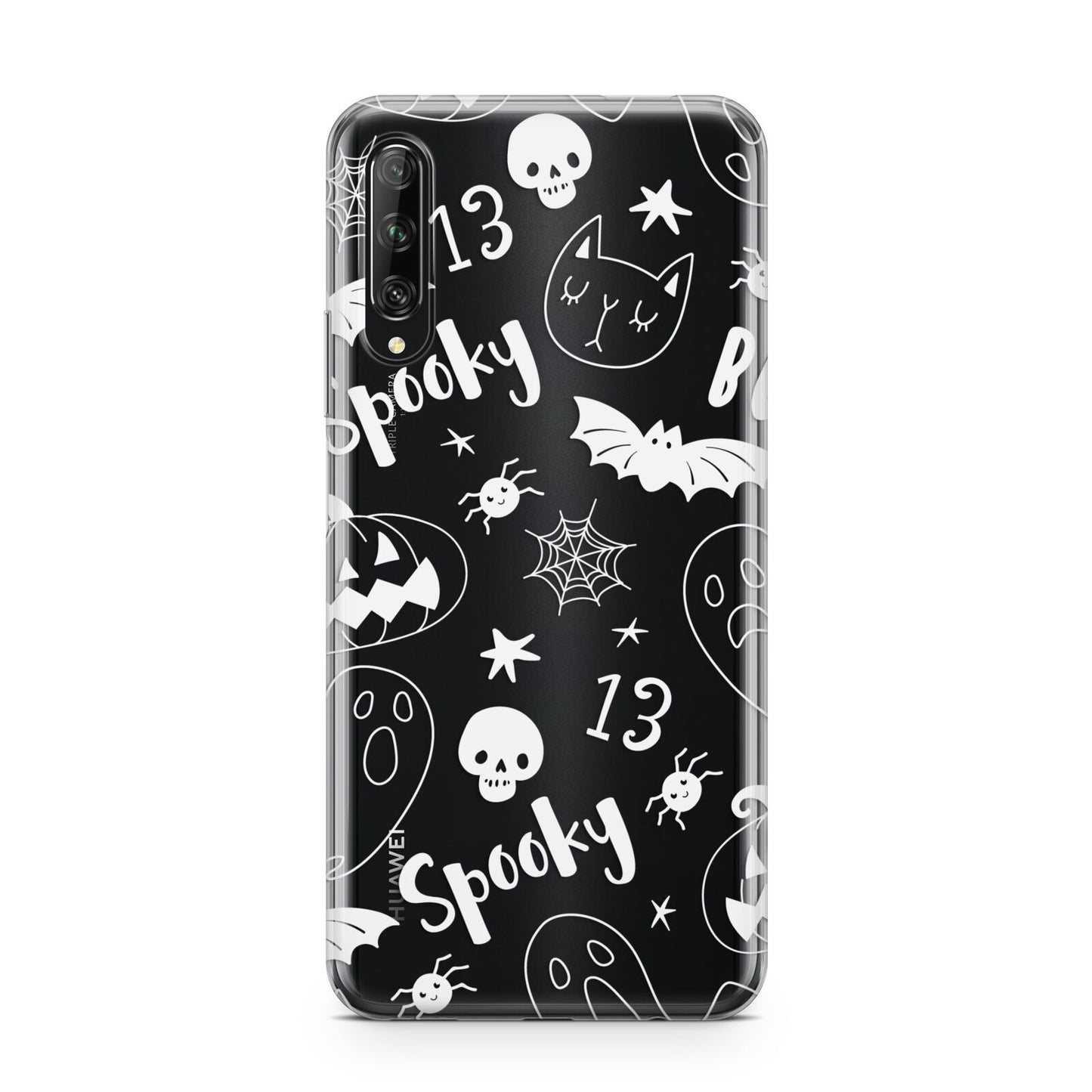 Cute Grey Halloween Huawei P Smart Pro 2019