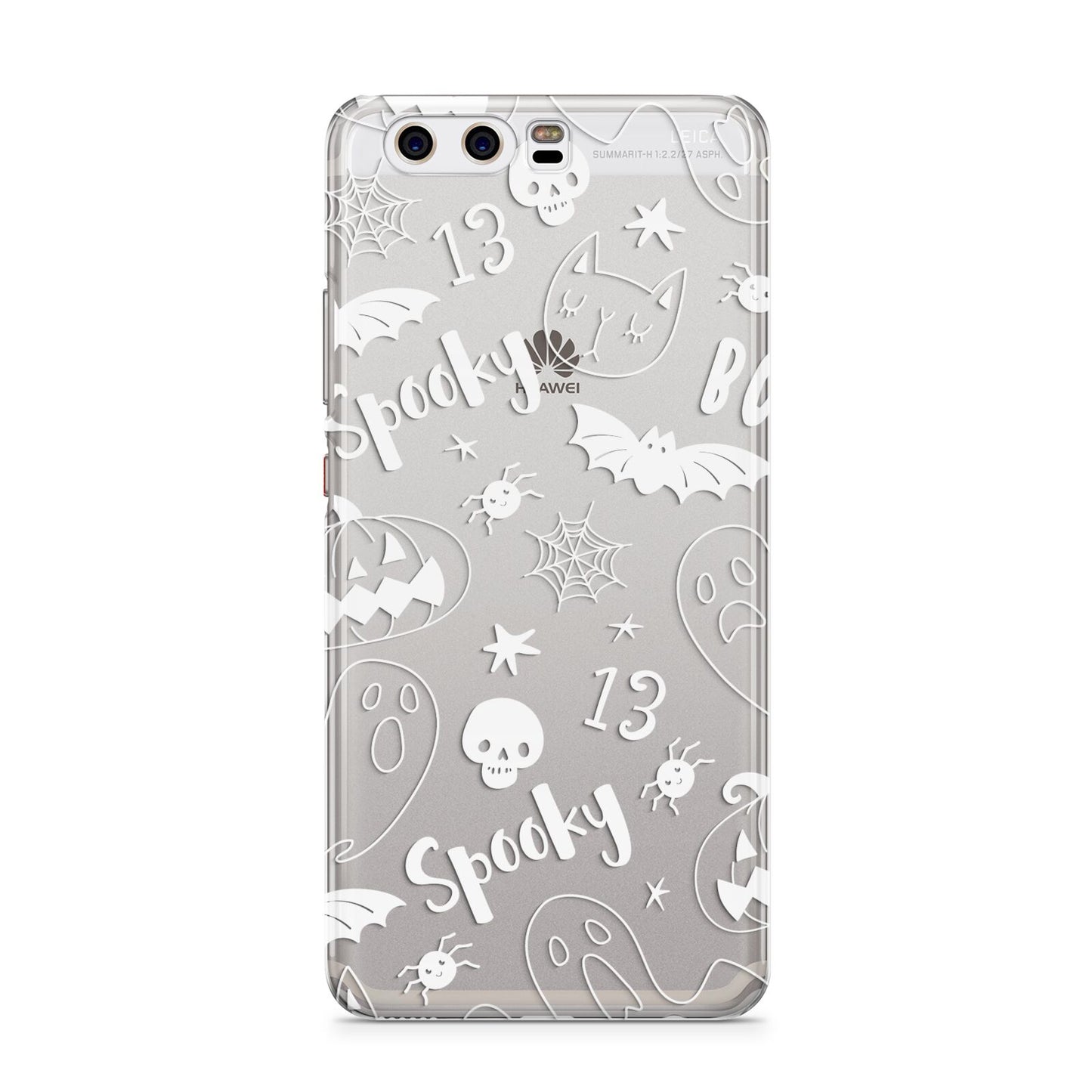 Cute Grey Halloween Huawei P10 Phone Case