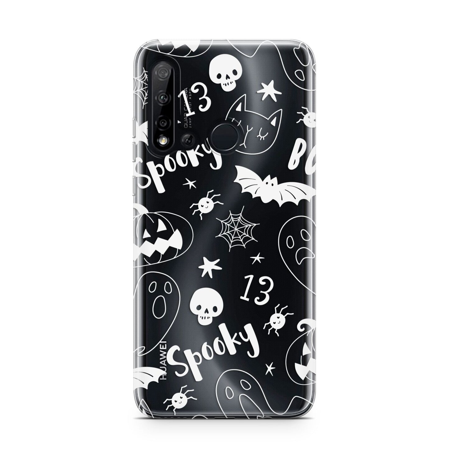 Cute Grey Halloween Huawei P20 Lite 5G Phone Case