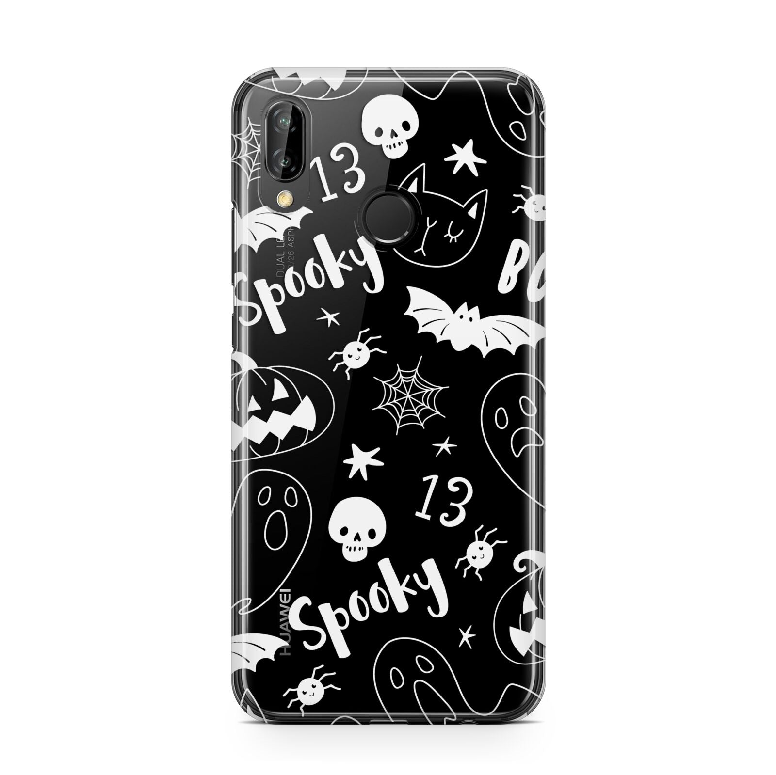 Cute Grey Halloween Huawei P20 Lite Phone Case