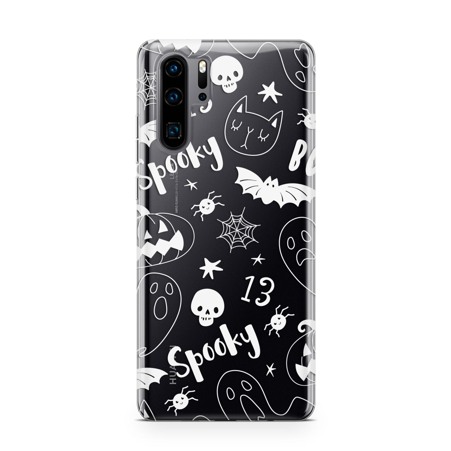 Cute Grey Halloween Huawei P30 Pro Phone Case