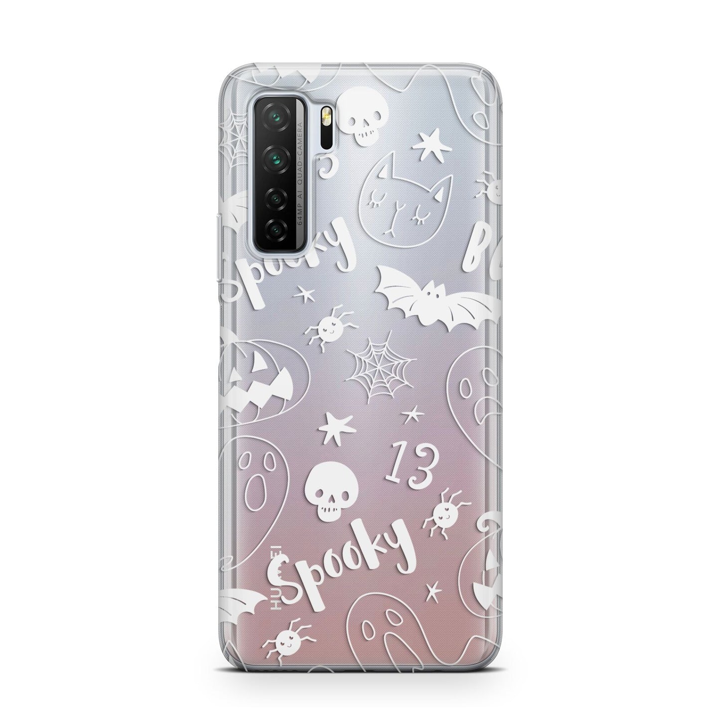 Cute Grey Halloween Huawei P40 Lite 5G Phone Case