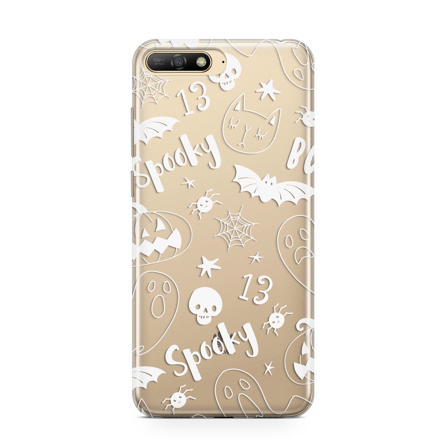 Cute Grey Halloween Huawei Y6 2018