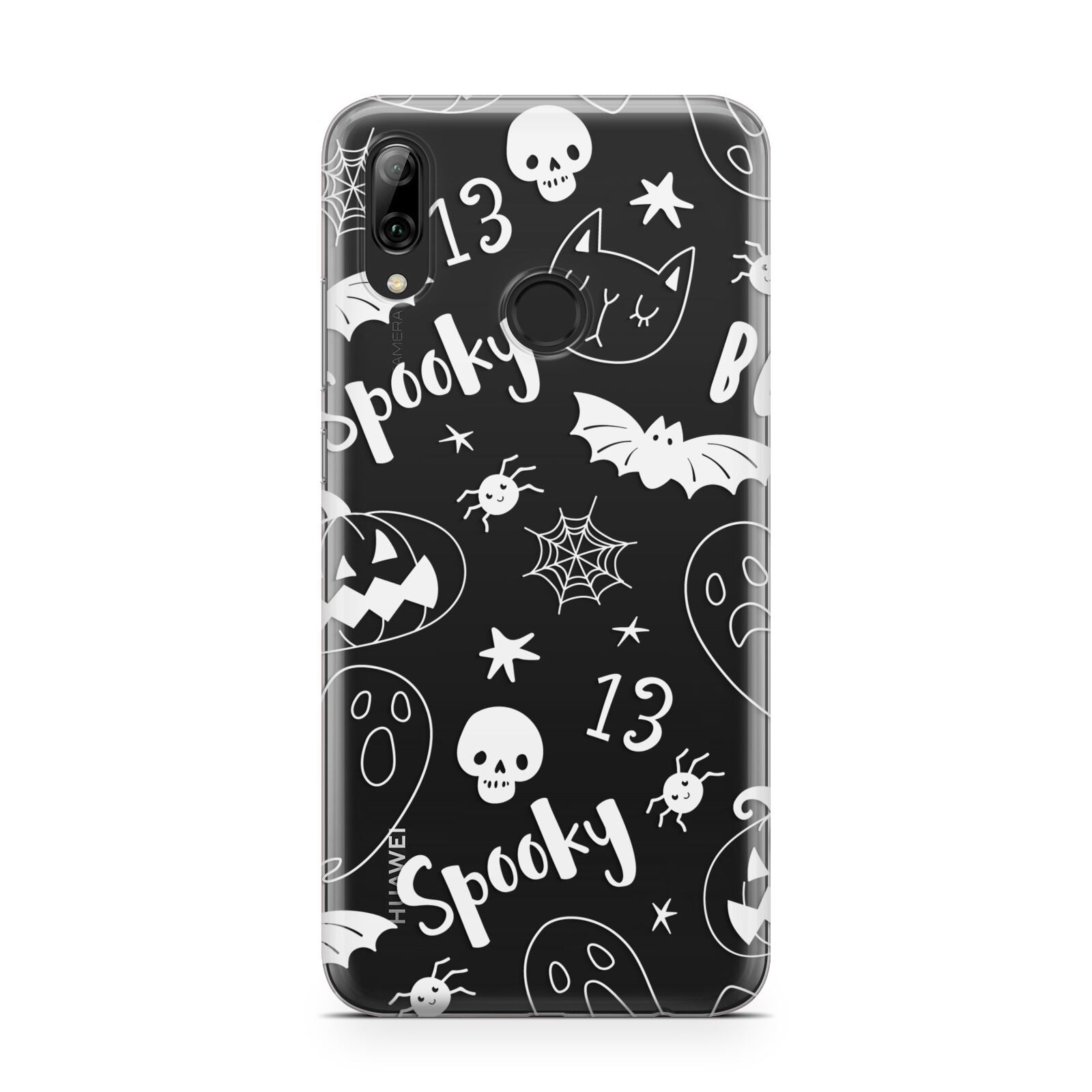 Cute Grey Halloween Huawei Y7 2019