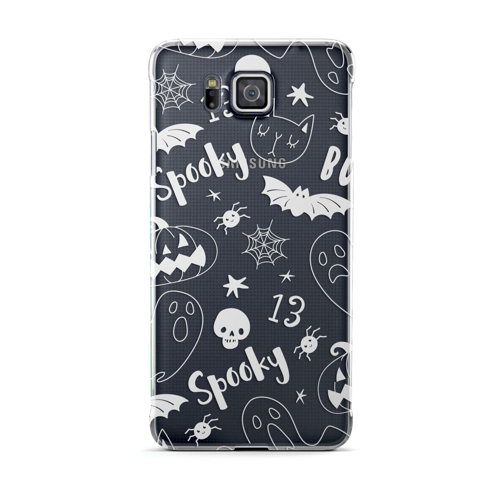 Cute Grey Halloween Samsung Galaxy Alpha Case