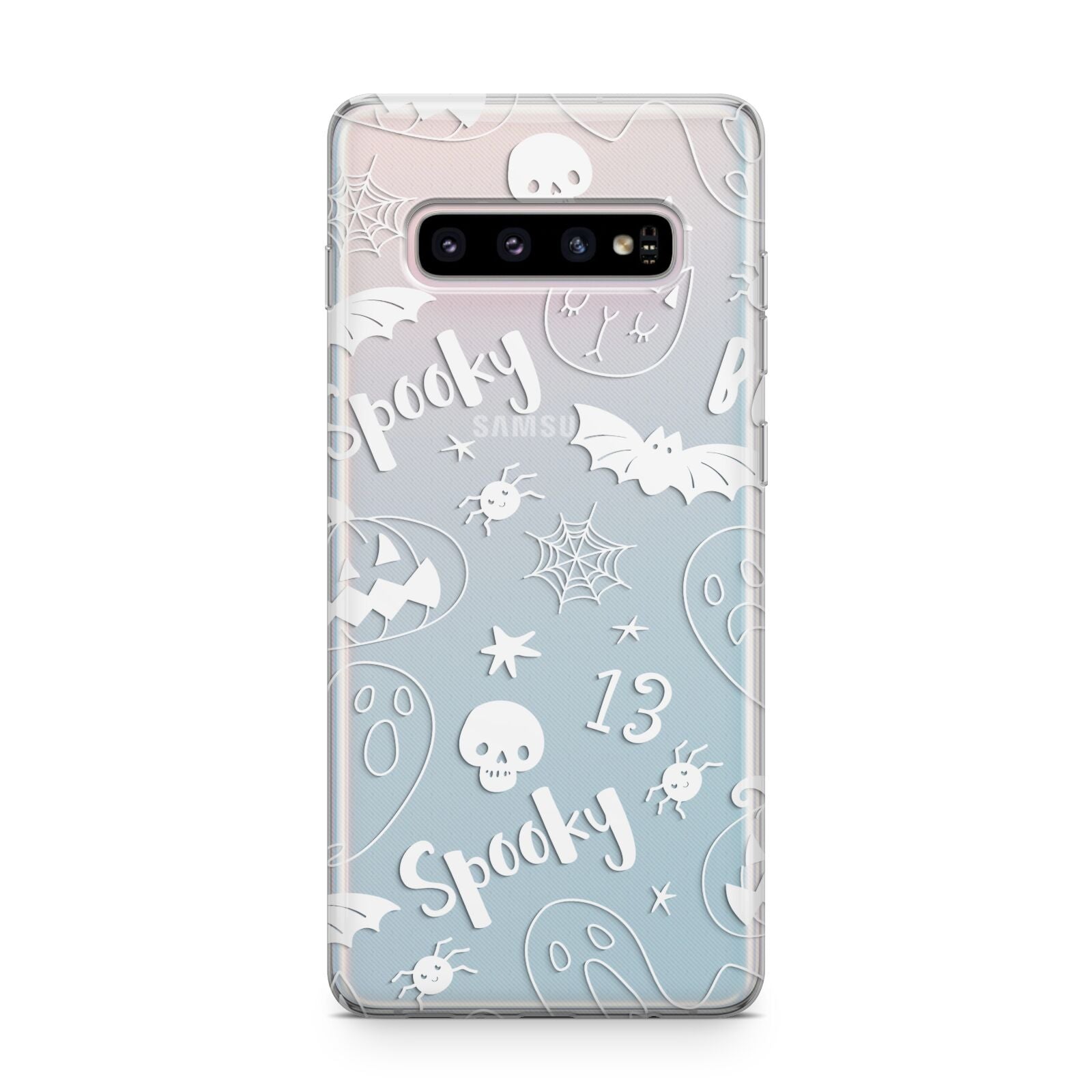 Cute Grey Halloween Samsung Galaxy S10 Plus Case