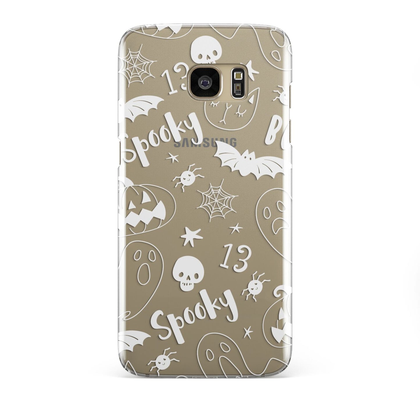 Cute Grey Halloween Samsung Galaxy S7 Edge Case