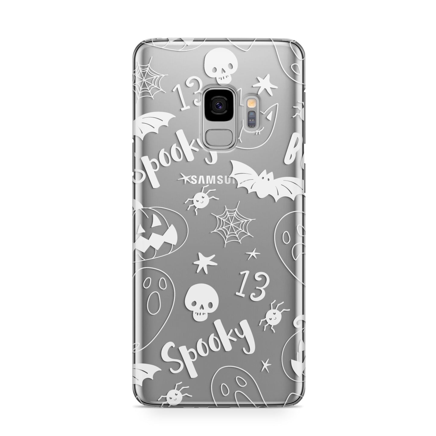 Cute Grey Halloween Samsung Galaxy S9 Case