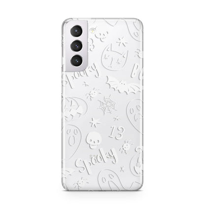 Cute Grey Halloween Samsung S21 Case