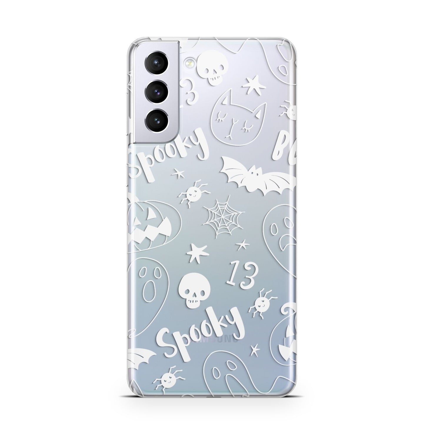 Cute Grey Halloween Samsung S21 Plus Case