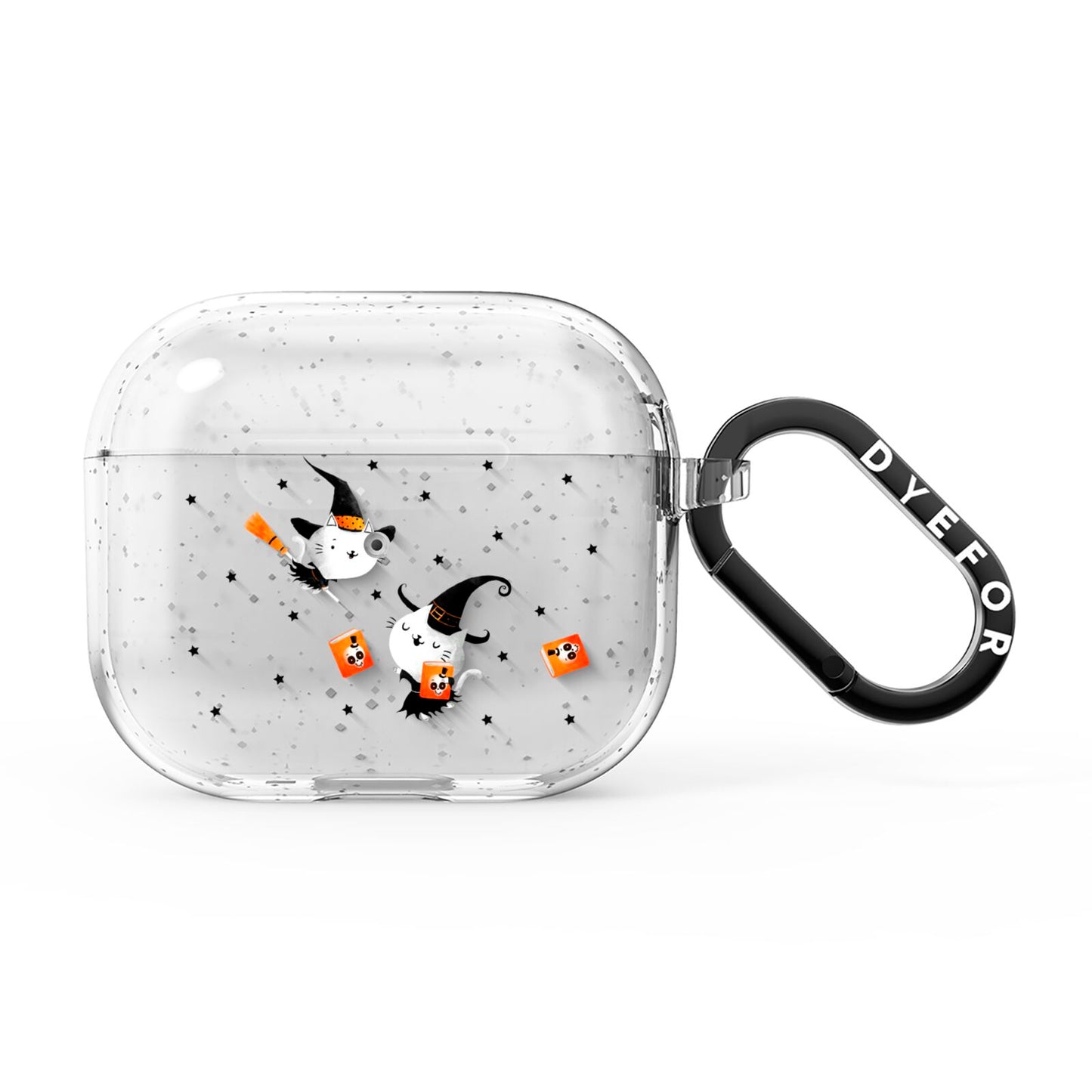 Cute Halloween Cats AirPods Glitter Case 3rd Gen