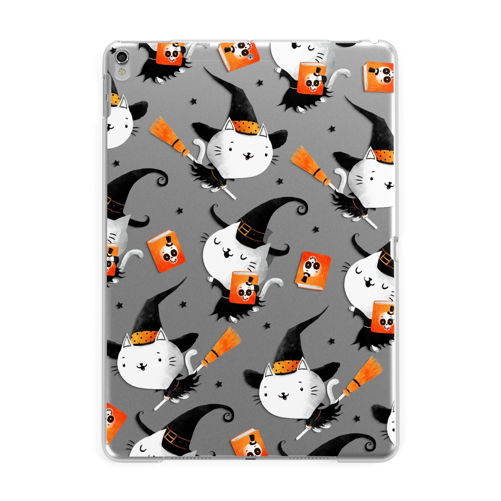 Cute Halloween Cats Apple iPad Silver Case