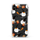 Cute Halloween Cats Apple iPhone Xs Max Impact Case White Edge on Black Phone