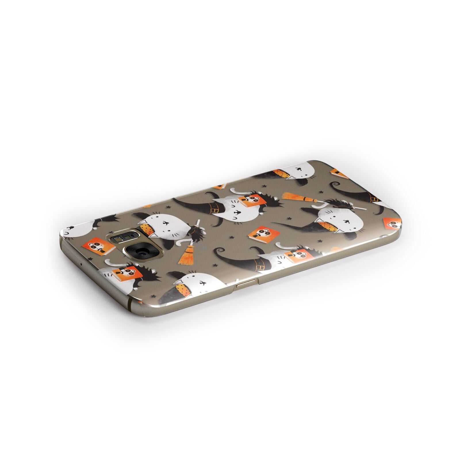 Cute Halloween Cats Samsung Galaxy Case Side Close Up