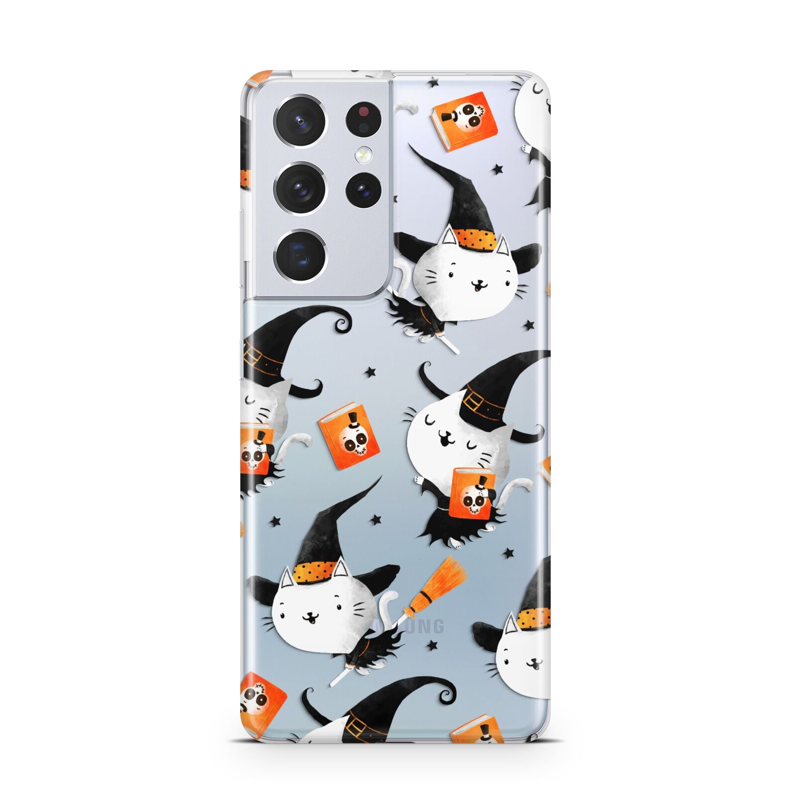 Cute Halloween Cats Samsung S21 Ultra Case