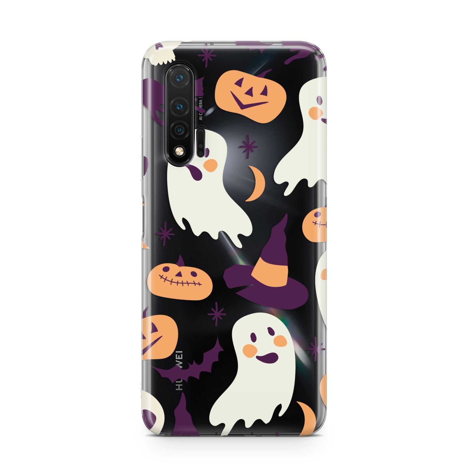 Cute Halloween Illustrations with Transparent Background Huawei Nova 6 Phone Case