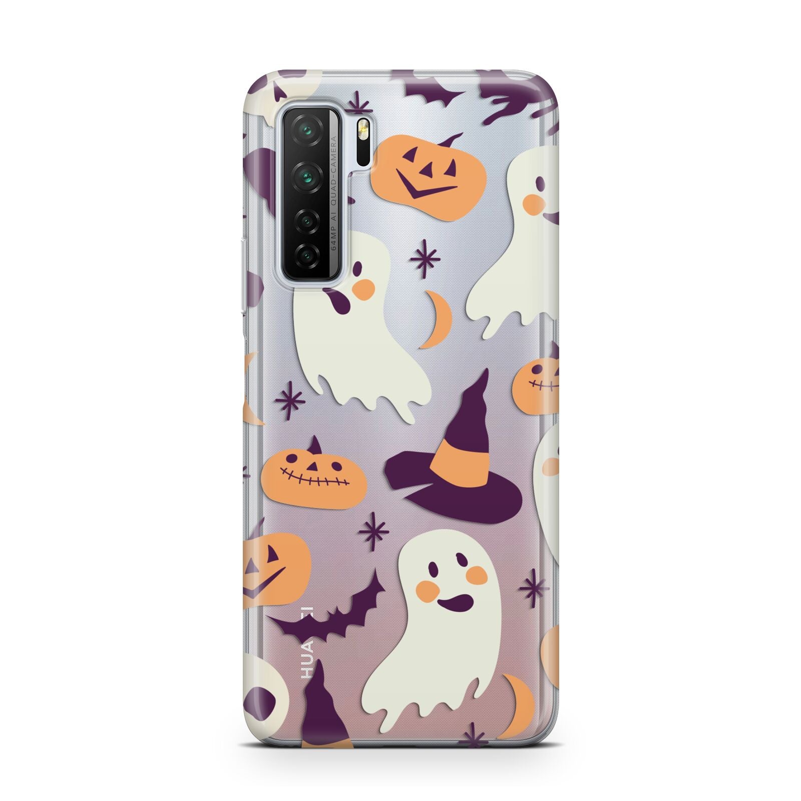 Cute Halloween Illustrations with Transparent Background Huawei P40 Lite 5G Phone Case