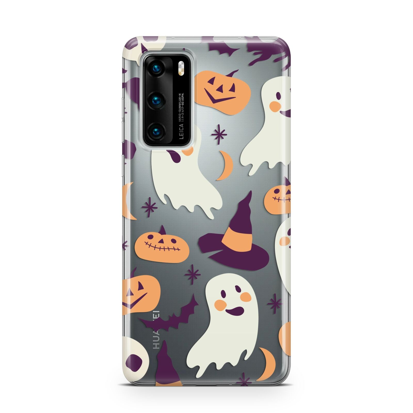 Cute Halloween Illustrations with Transparent Background Huawei P40 Phone Case