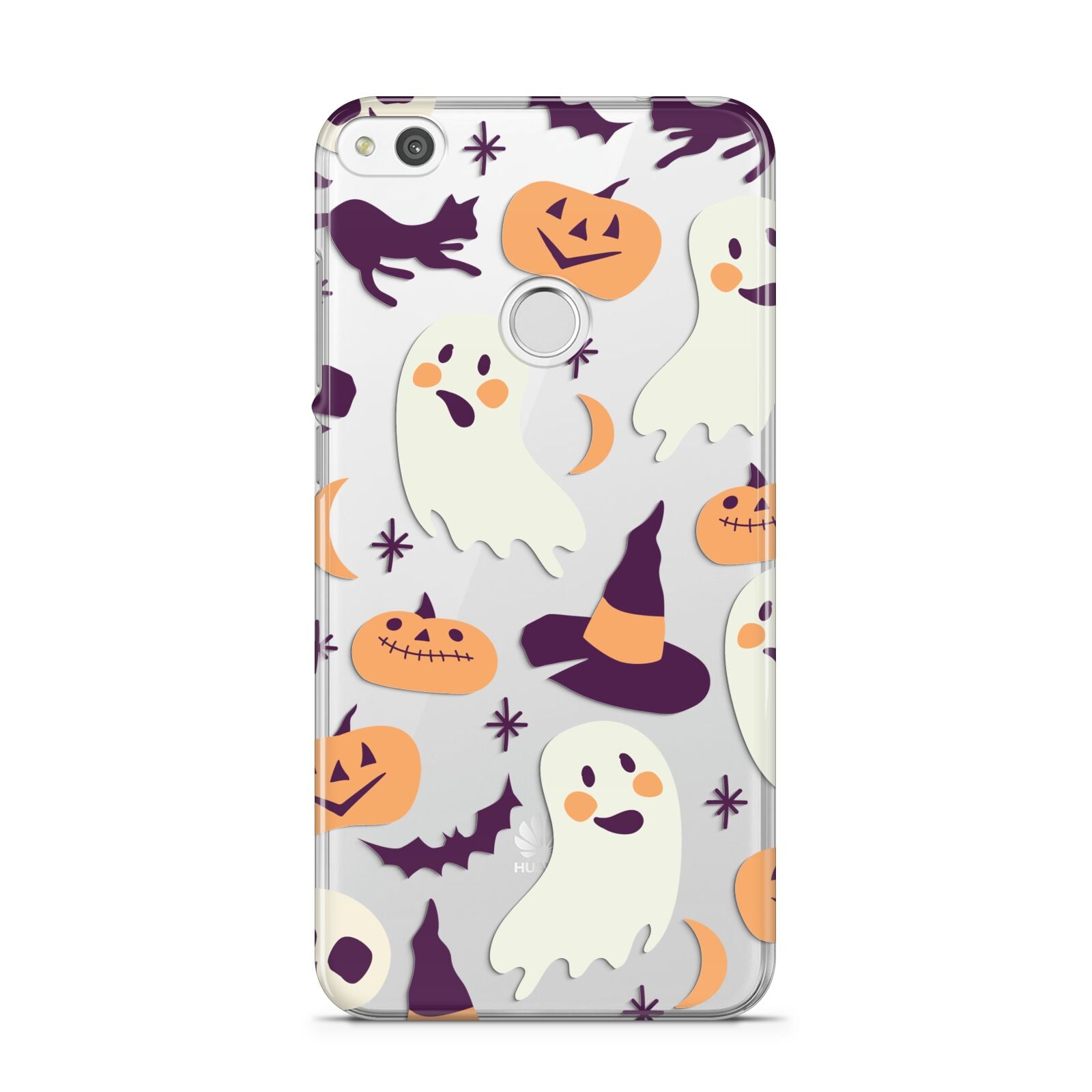 Cute Halloween Illustrations with Transparent Background Huawei P8 Lite Case